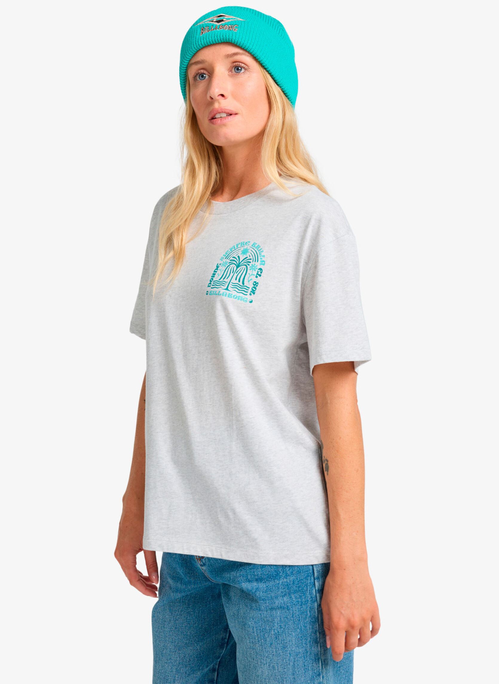 Tee-shirts manches courtes Always Looking femme gris Billabong Tee-shirts manches courtes Always Looking femme gris LIGHT GREY HEATHER