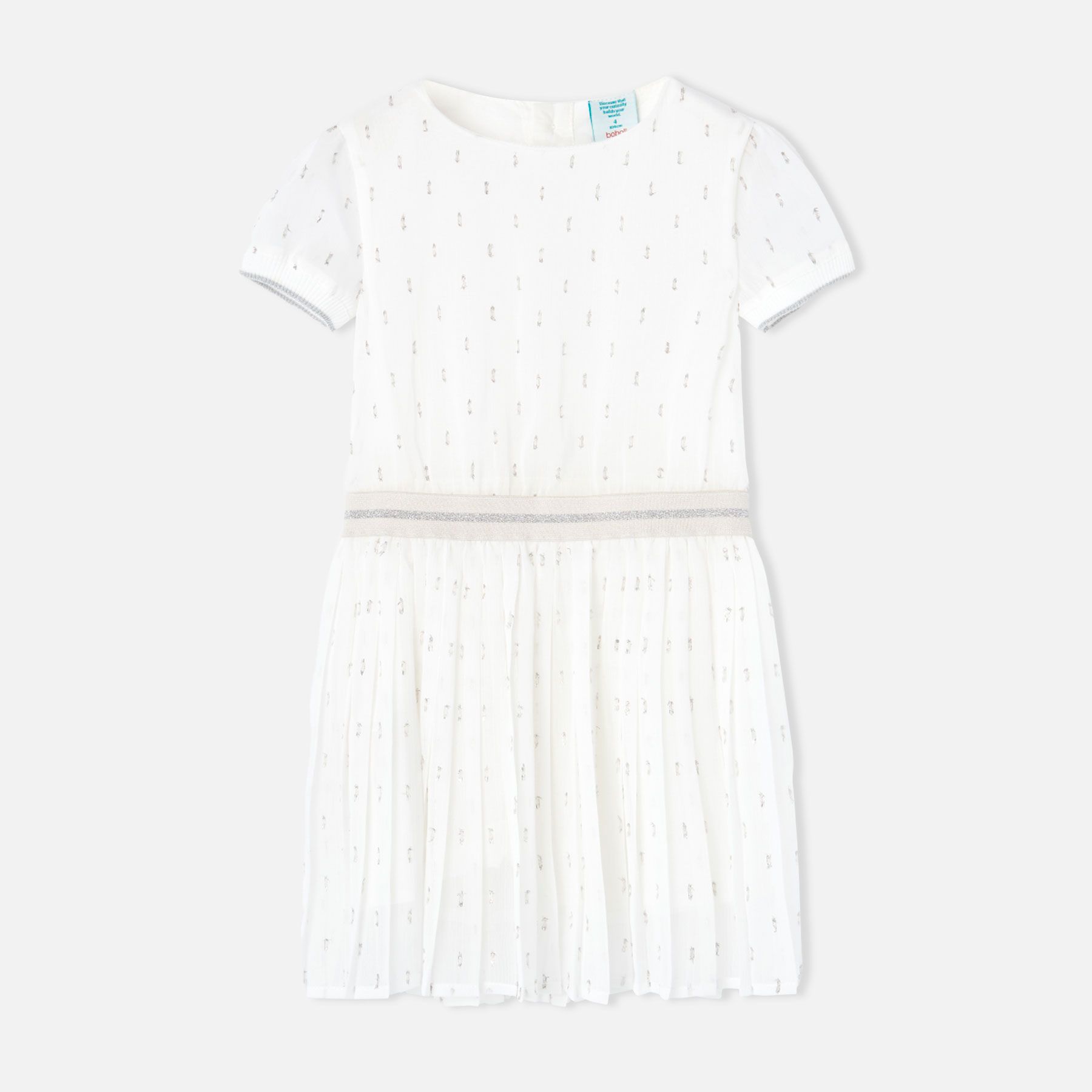 DESIGN - Robe plissée mi-longue asymétrique à imprimé fleuri DESIGN - Robe plissée mi-longue asymétrique à imprimé fleuri