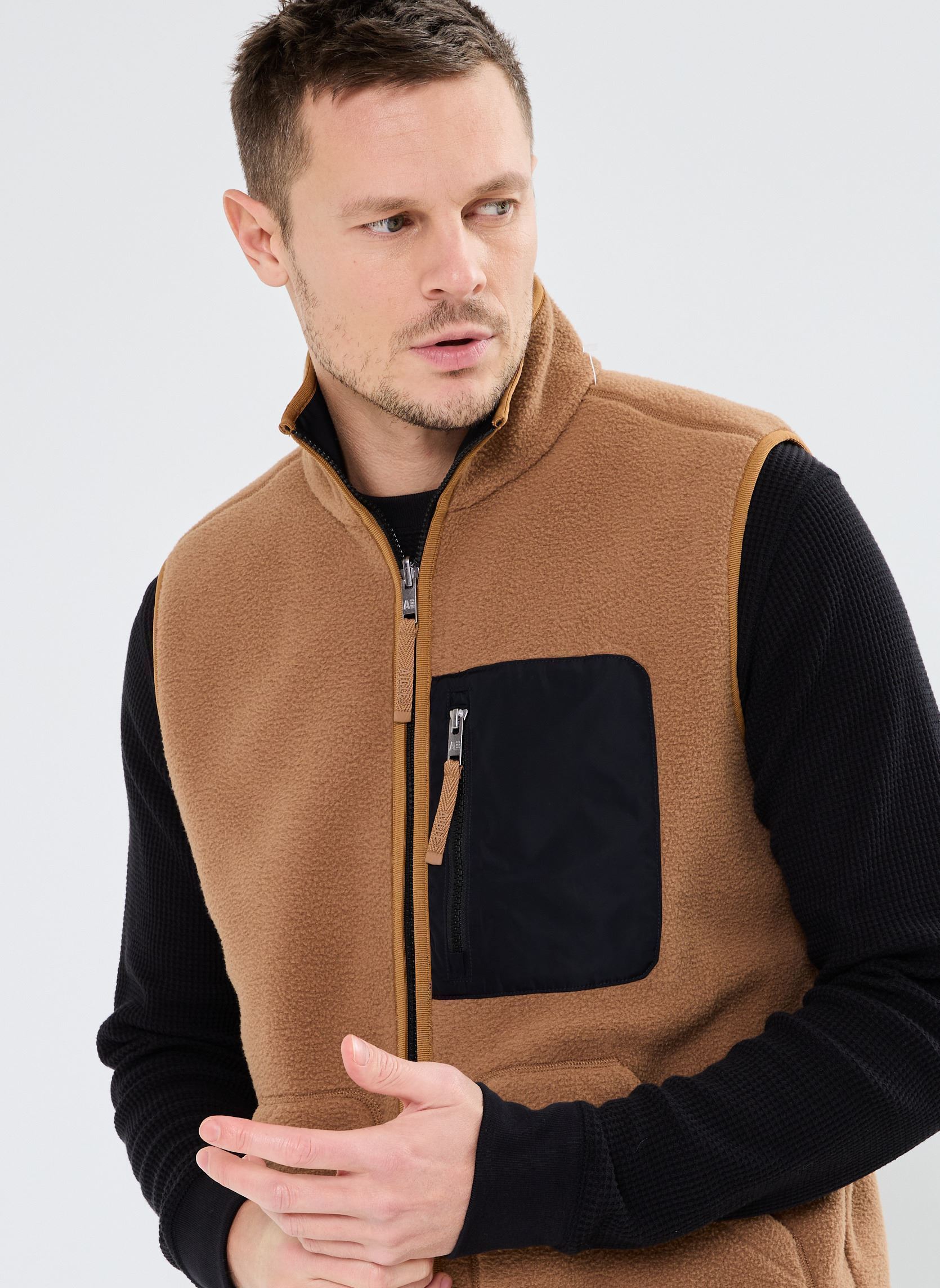 Vestes polaires Polaire en sherpa réversible - Compatibl homme marron Aigle Vestes polaires Polaire en sherpa réversible - Compatibl homme marron Kraft