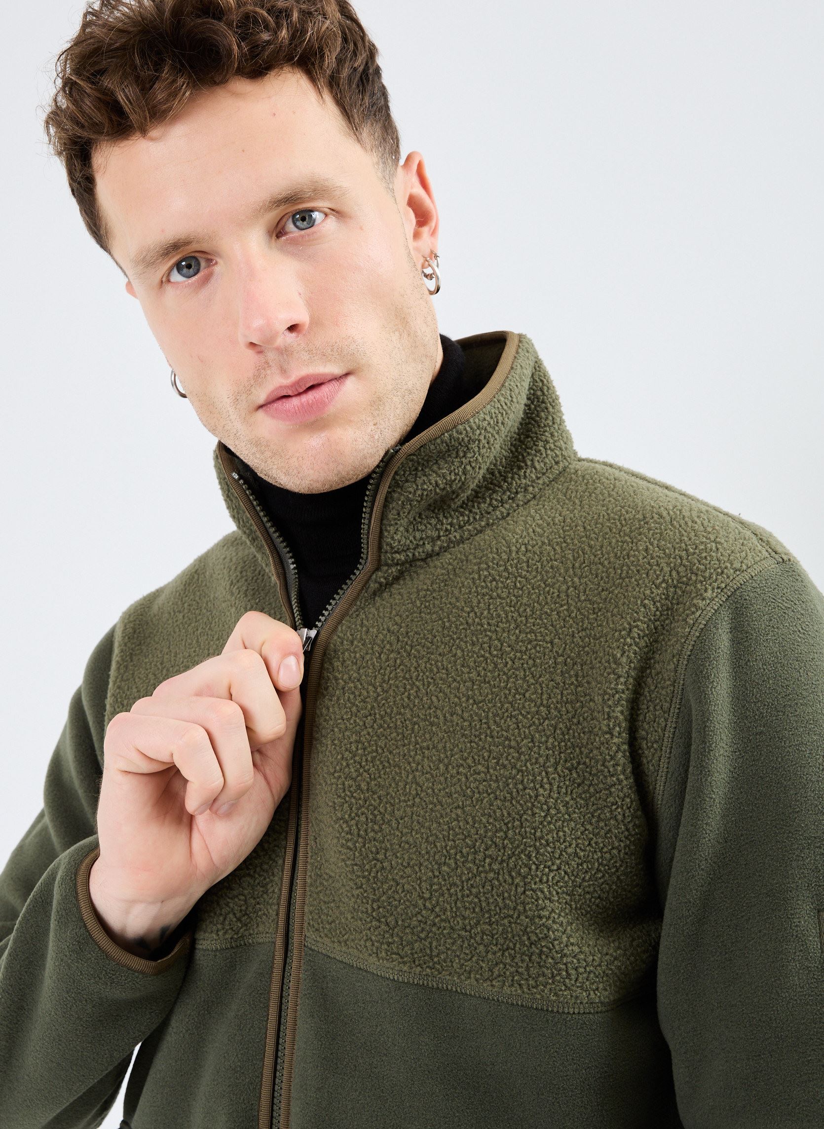 Polares Polaire en sherpa Polartec® hombre verde Aigle Polares Polaire en sherpa Polartec® hombre verde Avocat