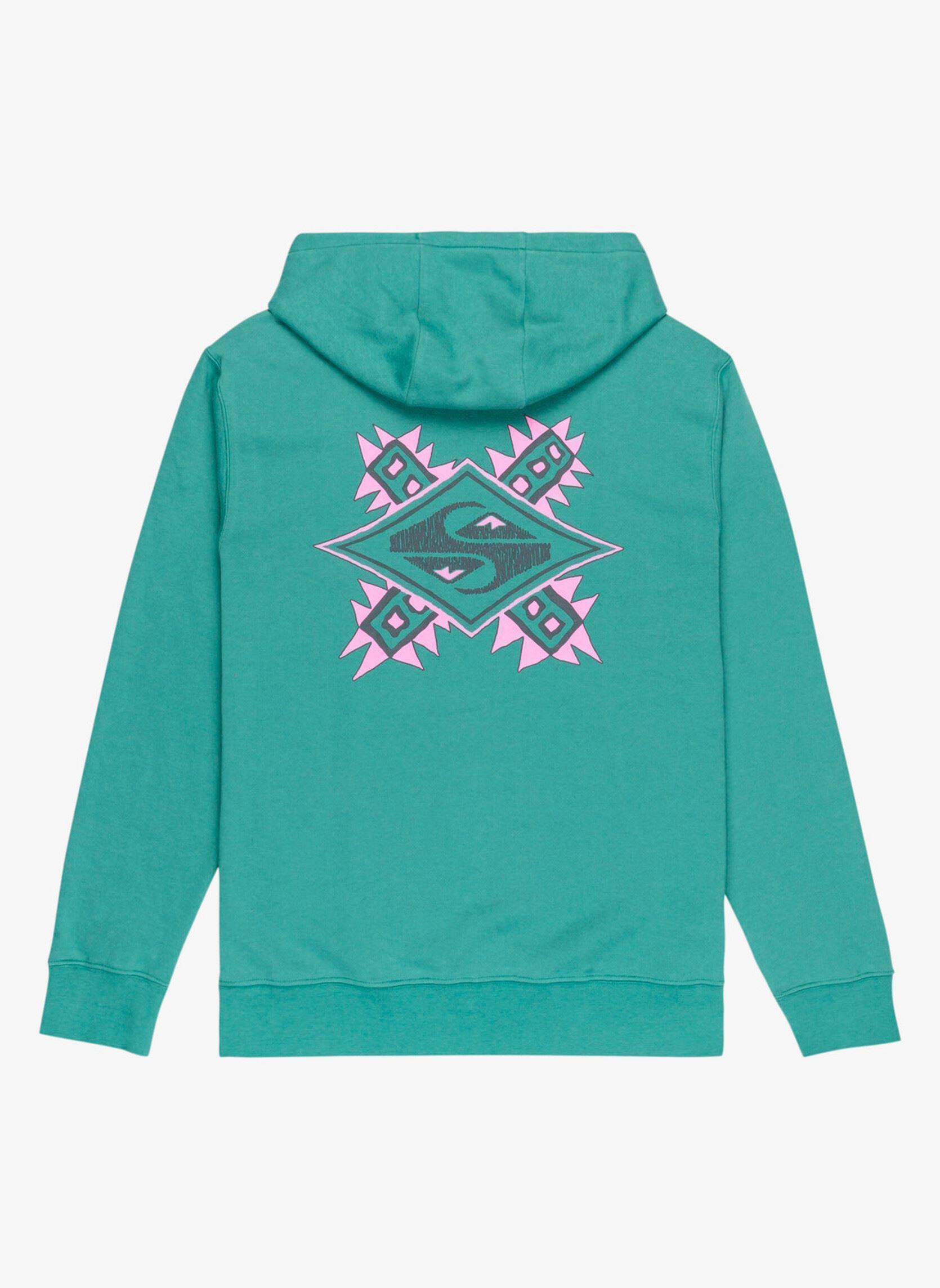 Sweats à capuche Sweatshirt - Graphic Hoodie homme bleu Quiksilver Sweats à capuche Sweatshirt - Graphic Hoodie homme bleu Deep sea