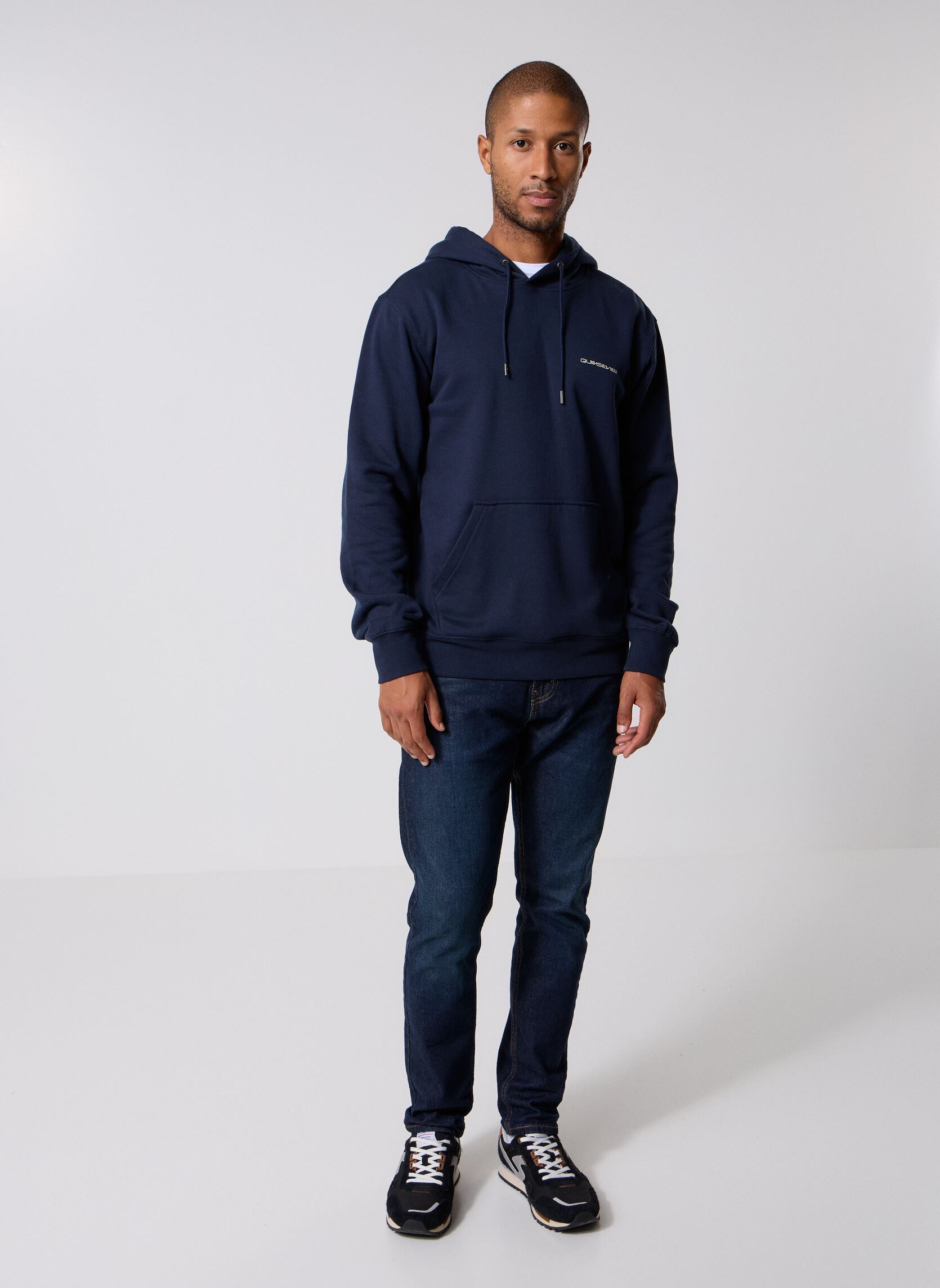 Hoodies Graphic Hoodie heren blauw Quiksilver Hoodies Graphic Hoodie heren blauw Dark Navy