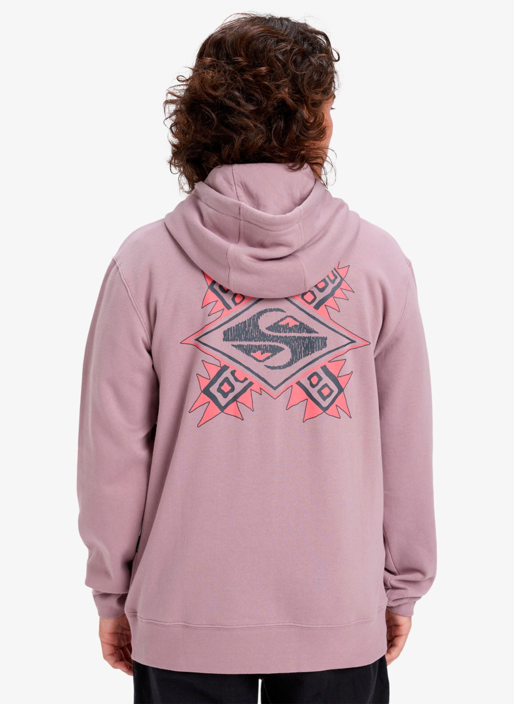 Felpe con cappuccio Graphic Hoodie uomo rosa Quiksilver Felpe con cappuccio Graphic Hoodie uomo rosa Elderberry