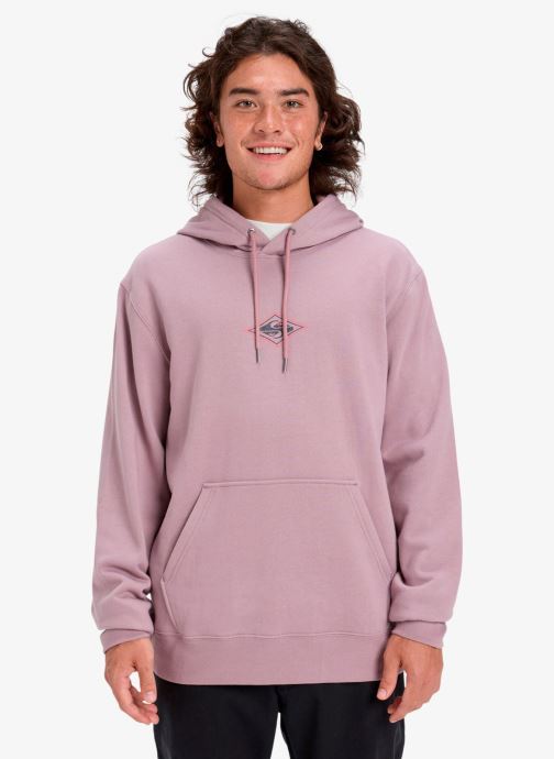 Quiksilver Sweats à capuche Sweatshirt - Graphic Hoodie homme rose