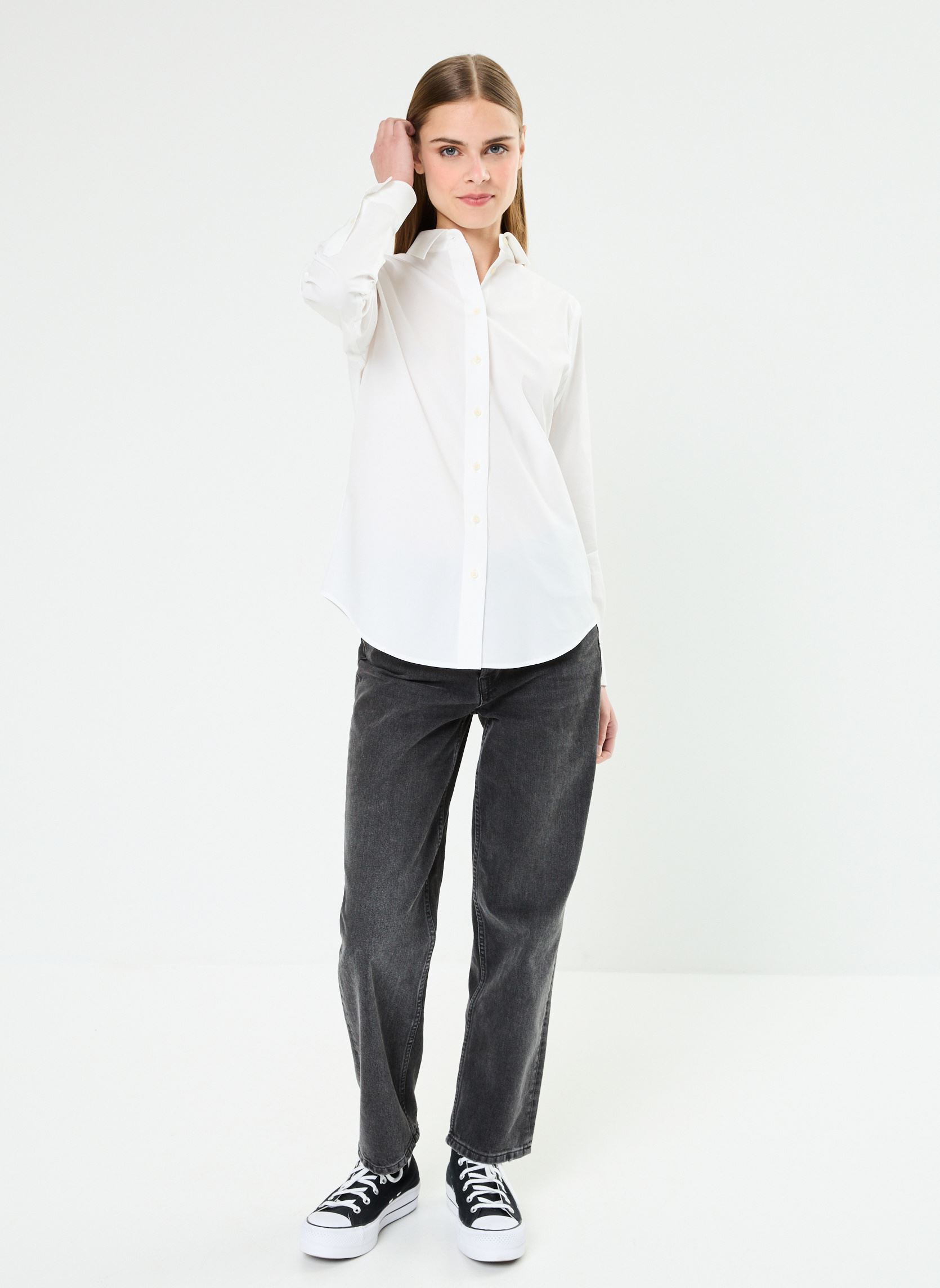 Chemises manches longues Jamelko-Long Sleeve-Shirt femme blanc Lauren Ralph Lauren Chemises manches longues Jamelko-Long Sleeve-Shirt femme blanc WHITE