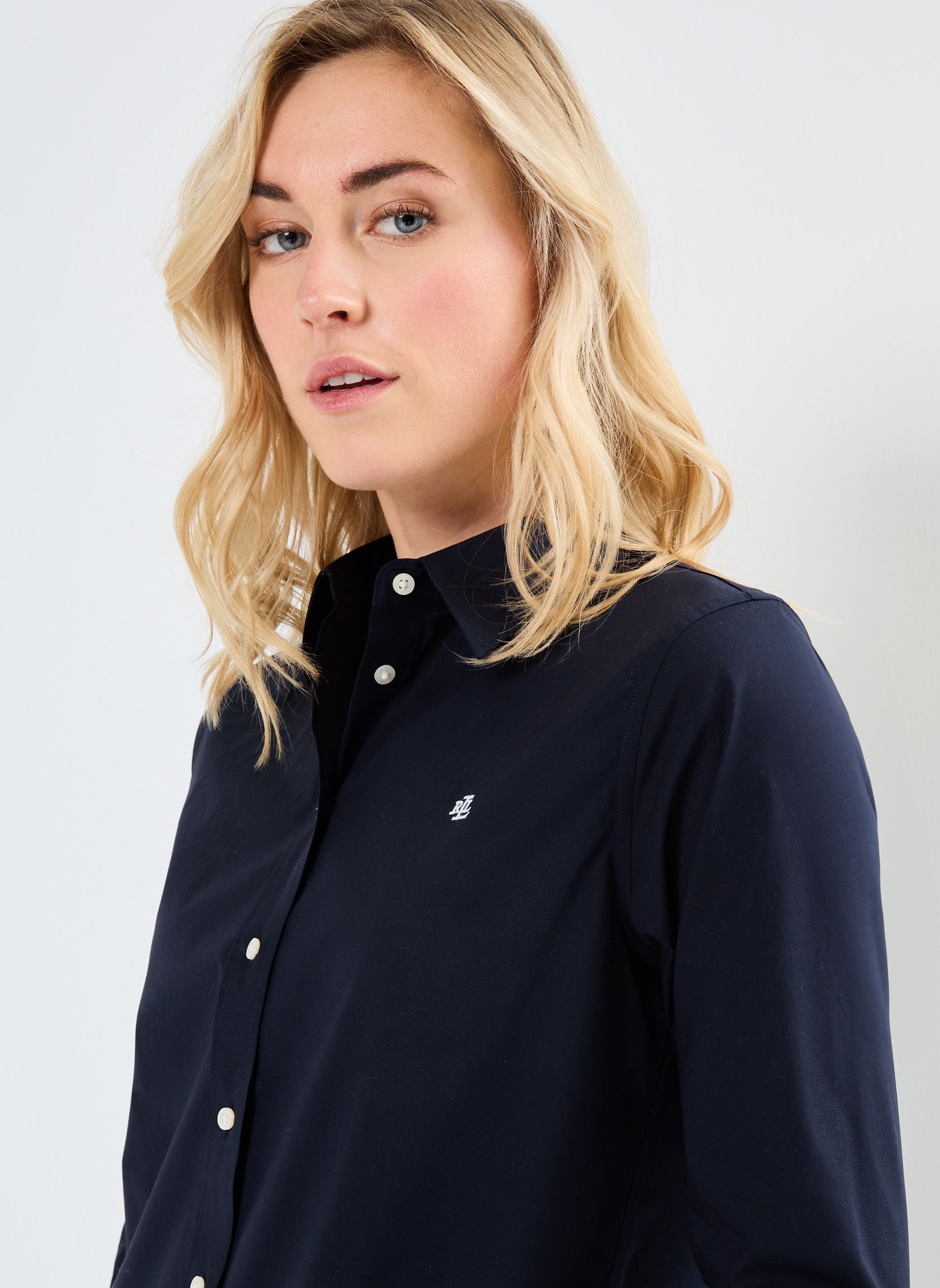 Chemises manches longues Jamelko-Long Sleeve-Shirt femme bleu Lauren Ralph Lauren Chemises manches longues Jamelko-Long Sleeve-Shirt femme bleu LAUREN NAVY