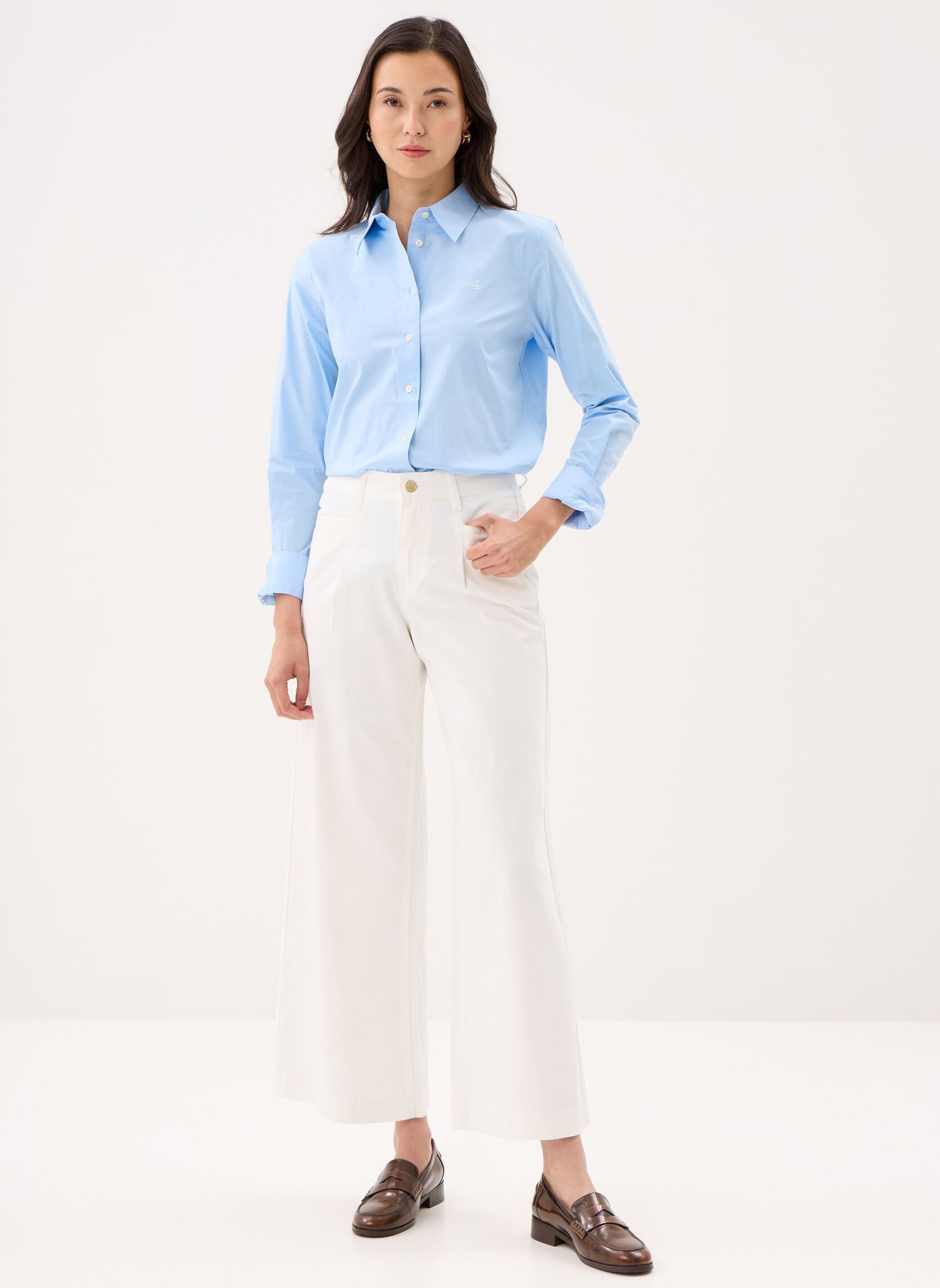 Langarm-Hemden Jamelko-Long Sleeve-Shirt damen blau Lauren Ralph Lauren Langarm-Hemden Jamelko-Long Sleeve-Shirt damen blau BLUE