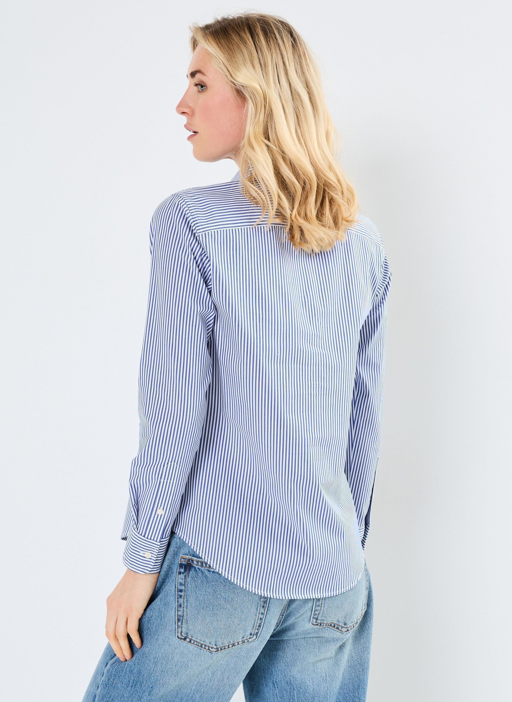 Lange mouw overhemden Jamelko-Long Sleeve-Button Front Shirt dames blauw Lauren Ralph Lauren Lange mouw overhemden Jamelko-Long Sleeve-Button Front Shirt dames blauw BLUE/WHITE