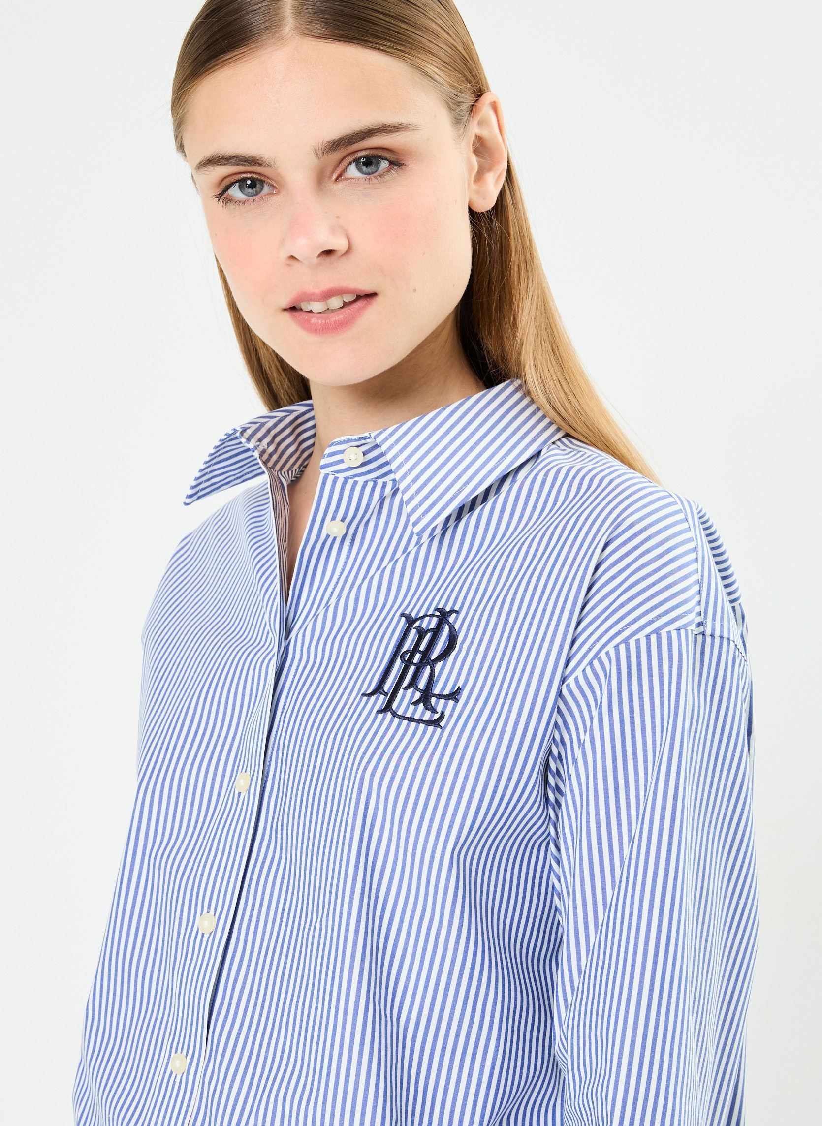 Chemises manches longues Kotta-Long Sleeve-Button Front Shirt femme bleu Lauren Ralph Lauren Chemises manches longues Kotta-Long Sleeve-Button Front Shirt femme bleu BLUE/WHITE