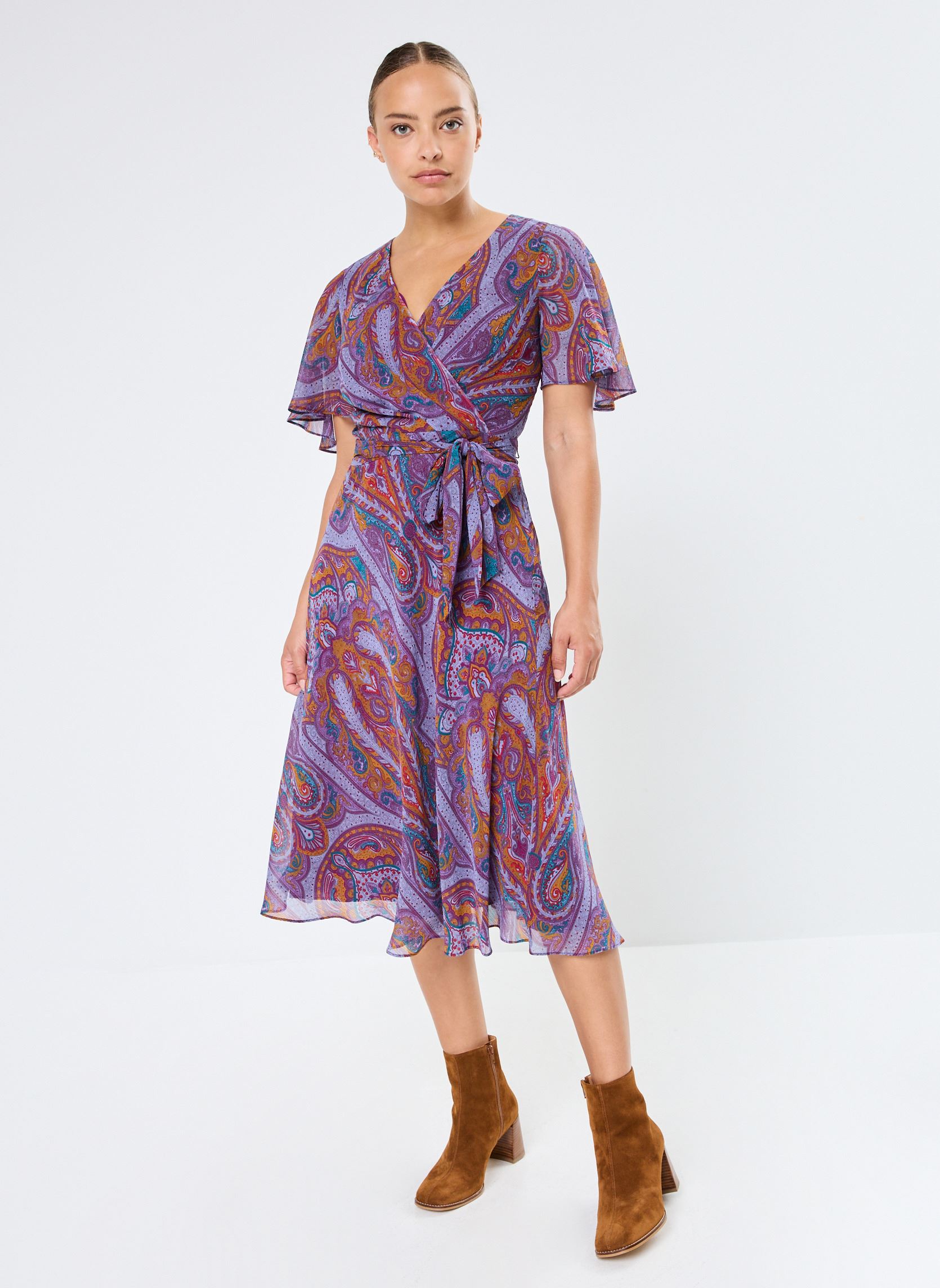 Abiti Filsee-Short Sleeve-Day Dress donna rosa Lauren Ralph Lauren Abiti Filsee-Short Sleeve-Day Dress donna rosa FUCHSIA MULTI