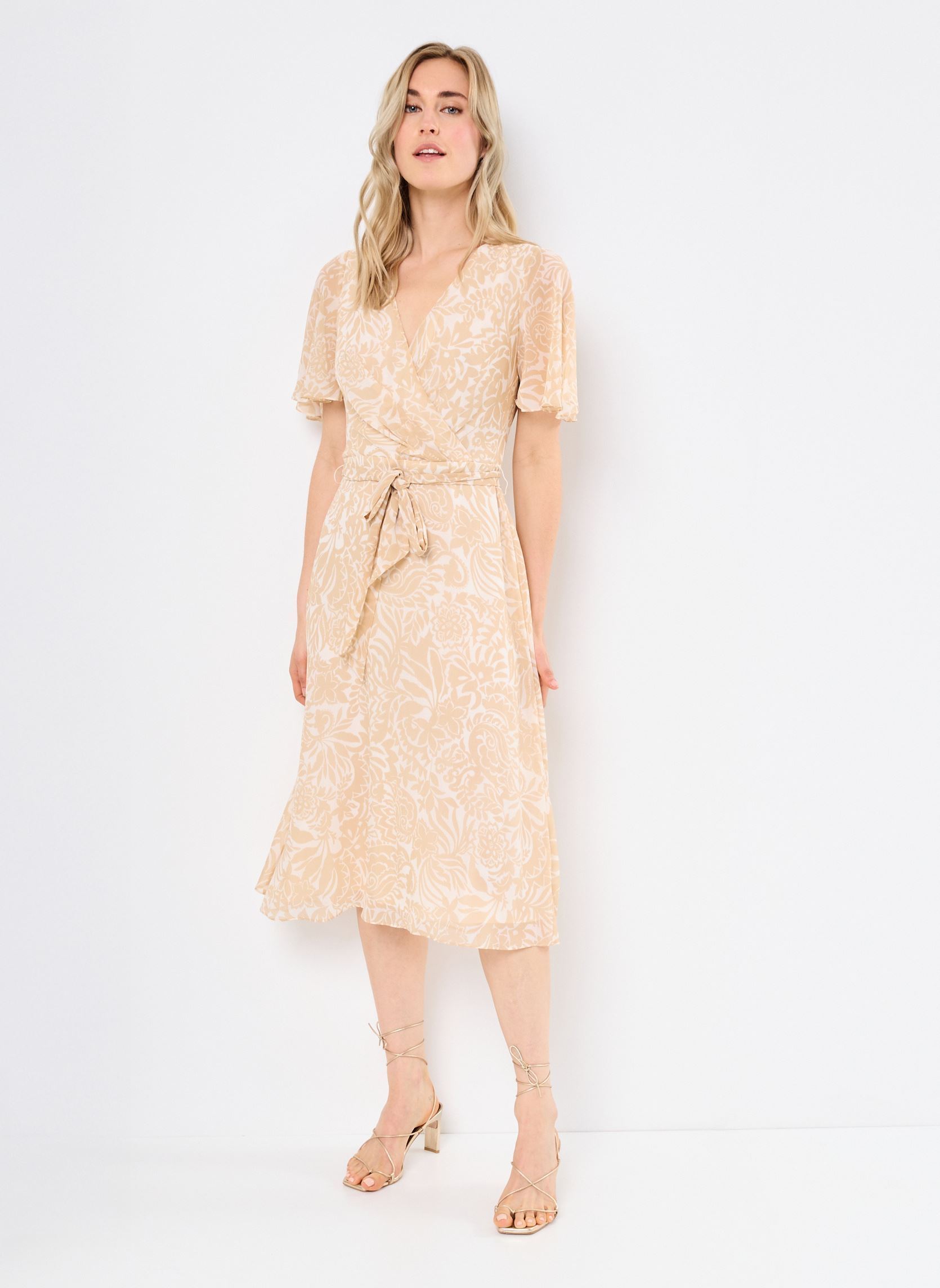 Vêtements Lauren Ralph Lauren Filsee Short Sleeve Day Dress pour Accessoires - vue 2