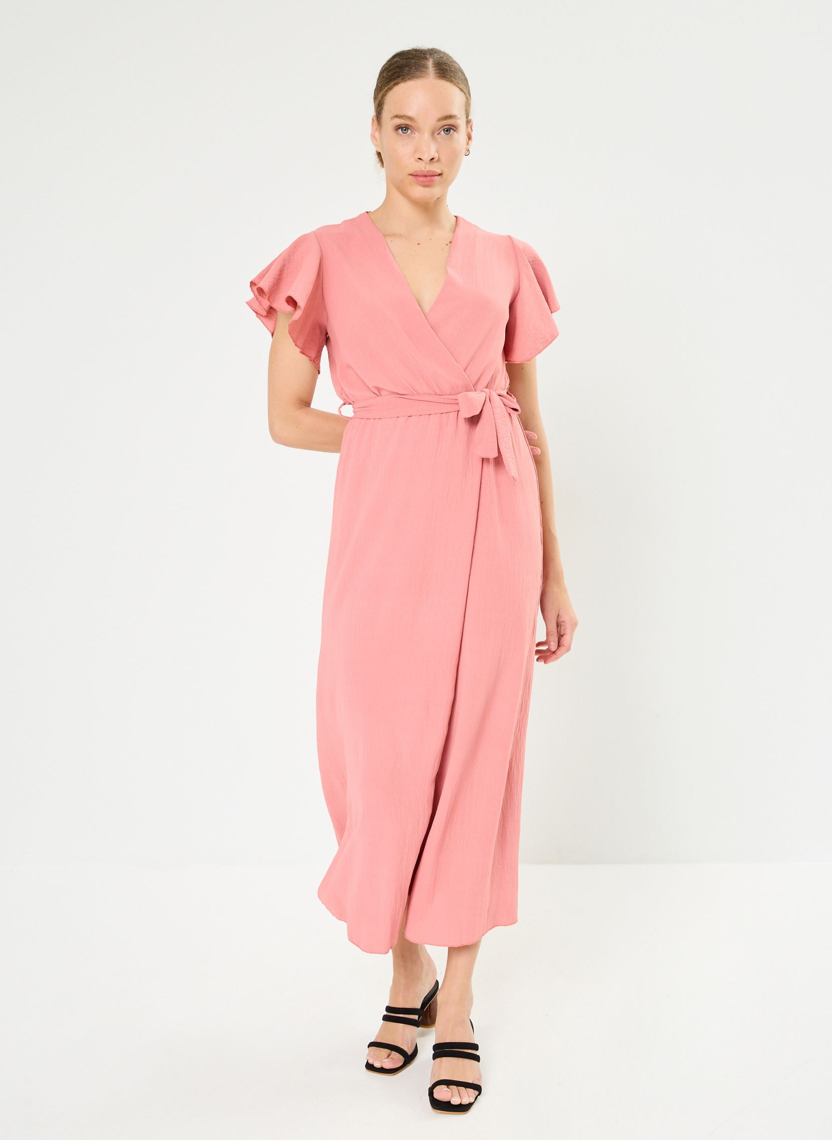 Lange Kleider ROFLOWCOEUR3 damen rosa Cache Cache Lange Kleider ROFLOWCOEUR3 damen rosa Dusty Cedar