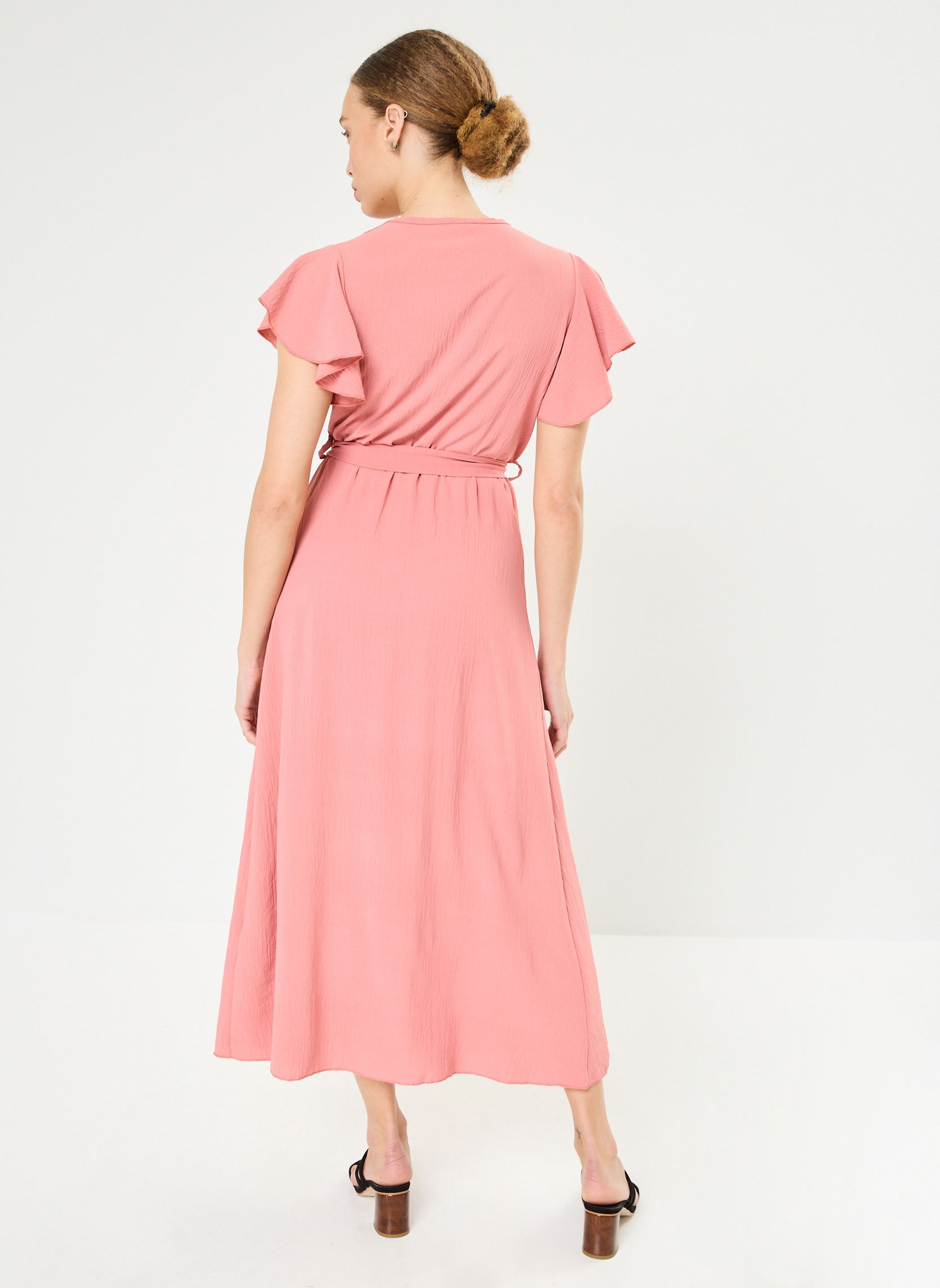 Lange Kleider ROFLOWCOEUR3 damen rosa Cache Cache Lange Kleider ROFLOWCOEUR3 damen rosa Dusty Cedar
