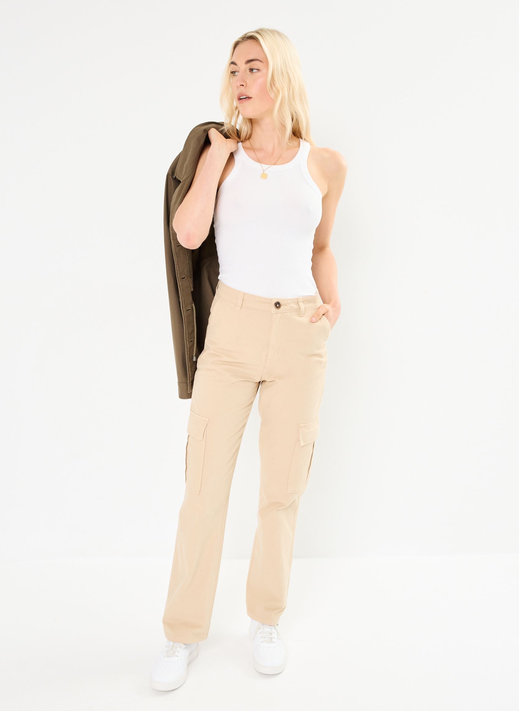 Cargo broeken CARGOEAZY dames beige Cache Cache Cargo broeken CARGOEAZY dames beige DOESKIN