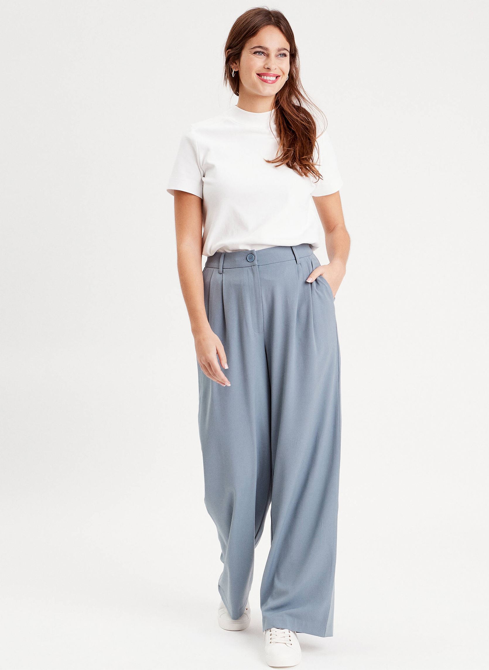 Pantalones anchos CITYTWINY2 mujer azul Cache Cache Pantalones anchos CITYTWINY2 mujer azul BLUE MIRAGE