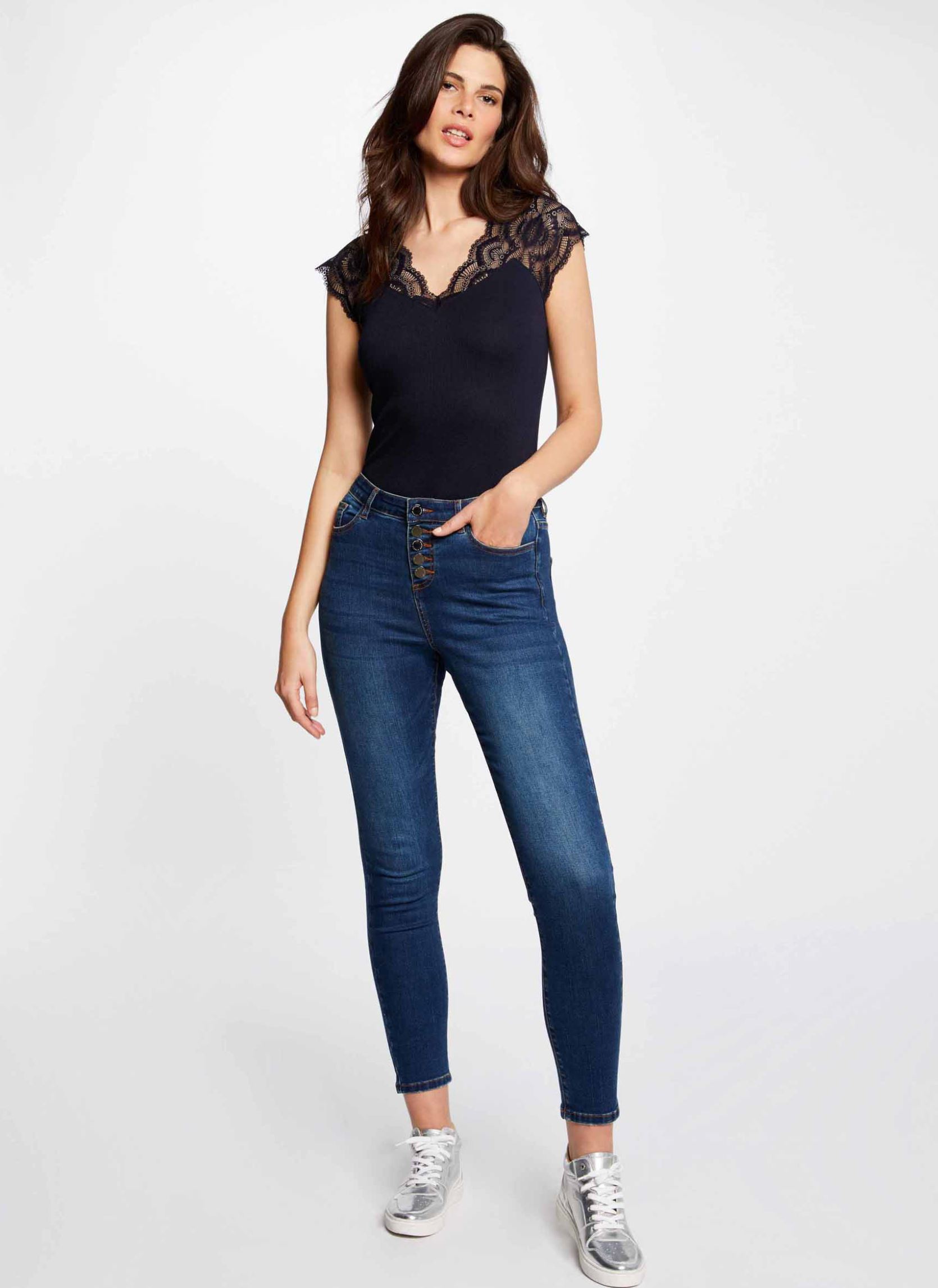 Tops 222-DELO dames blauw Morgan Tops 222-DELO dames blauw Marine