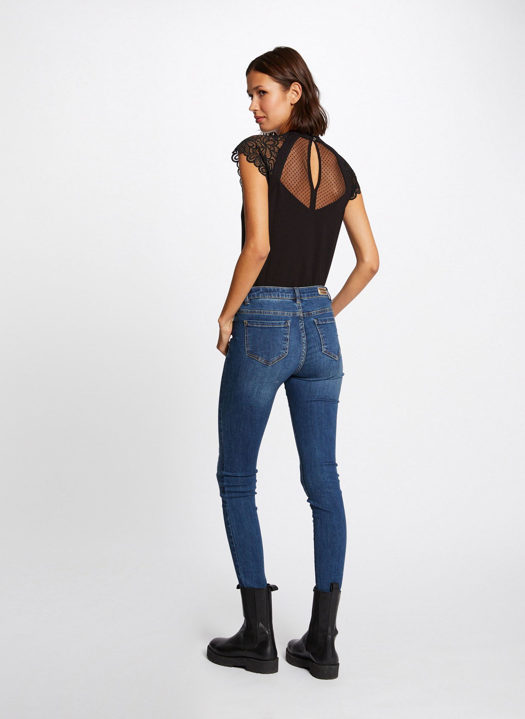 Tee-shirts manches courtes 222-DEMANE femme noir Morgan Tee-shirts manches courtes 222-DEMANE femme noir NOIR