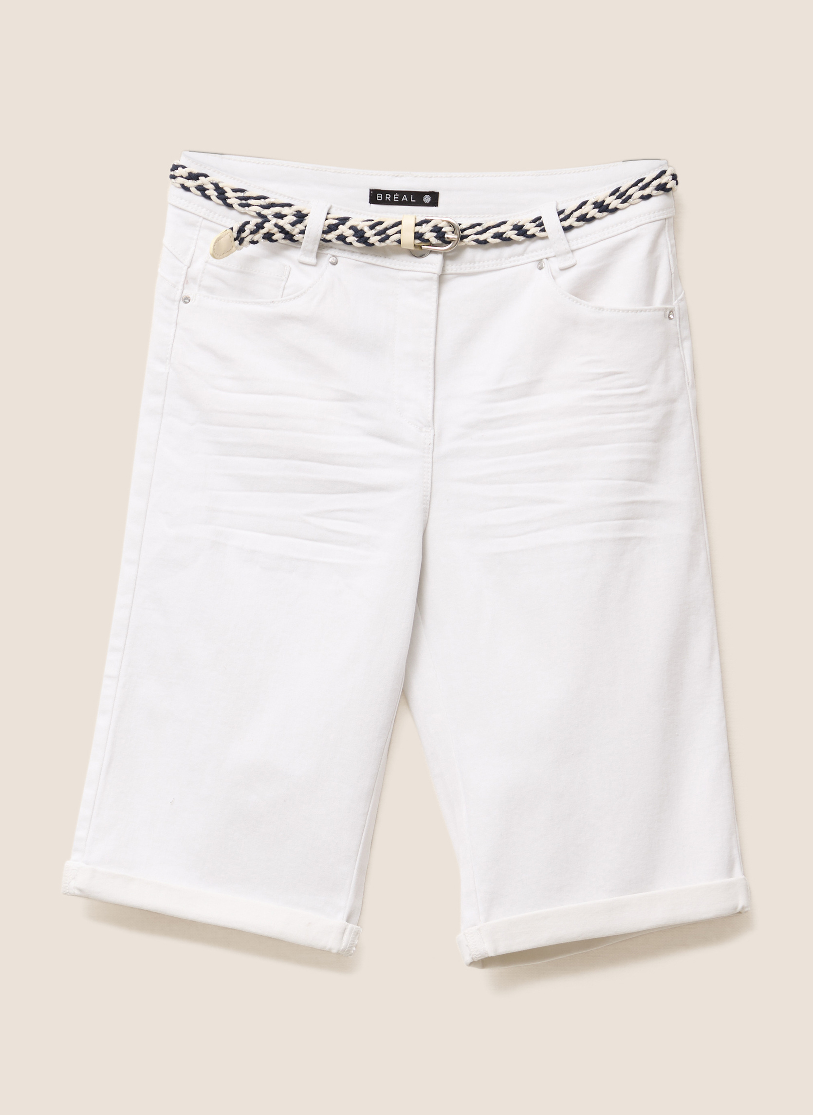 Bermudas PEBISOU femme blanc Bréal Bermudas PEBISOU femme blanc Blanc