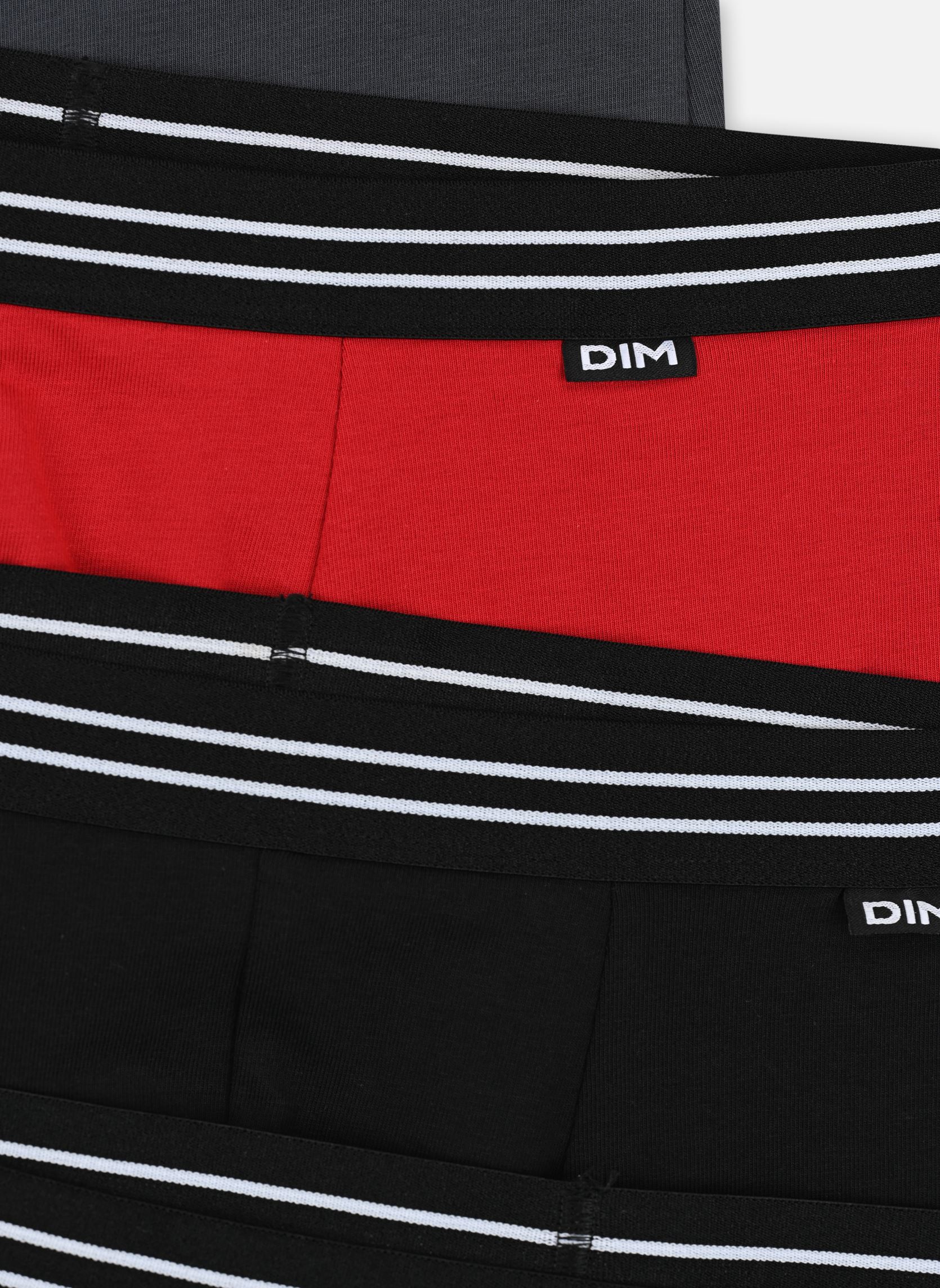 Sportunterwäsche Ecodim Coton Boxers X6 herren schwarz Dim Sportunterwäsche Ecodim Coton Boxers X6 herren schwarz Noir/Gris Granit/Rouge Carmin/