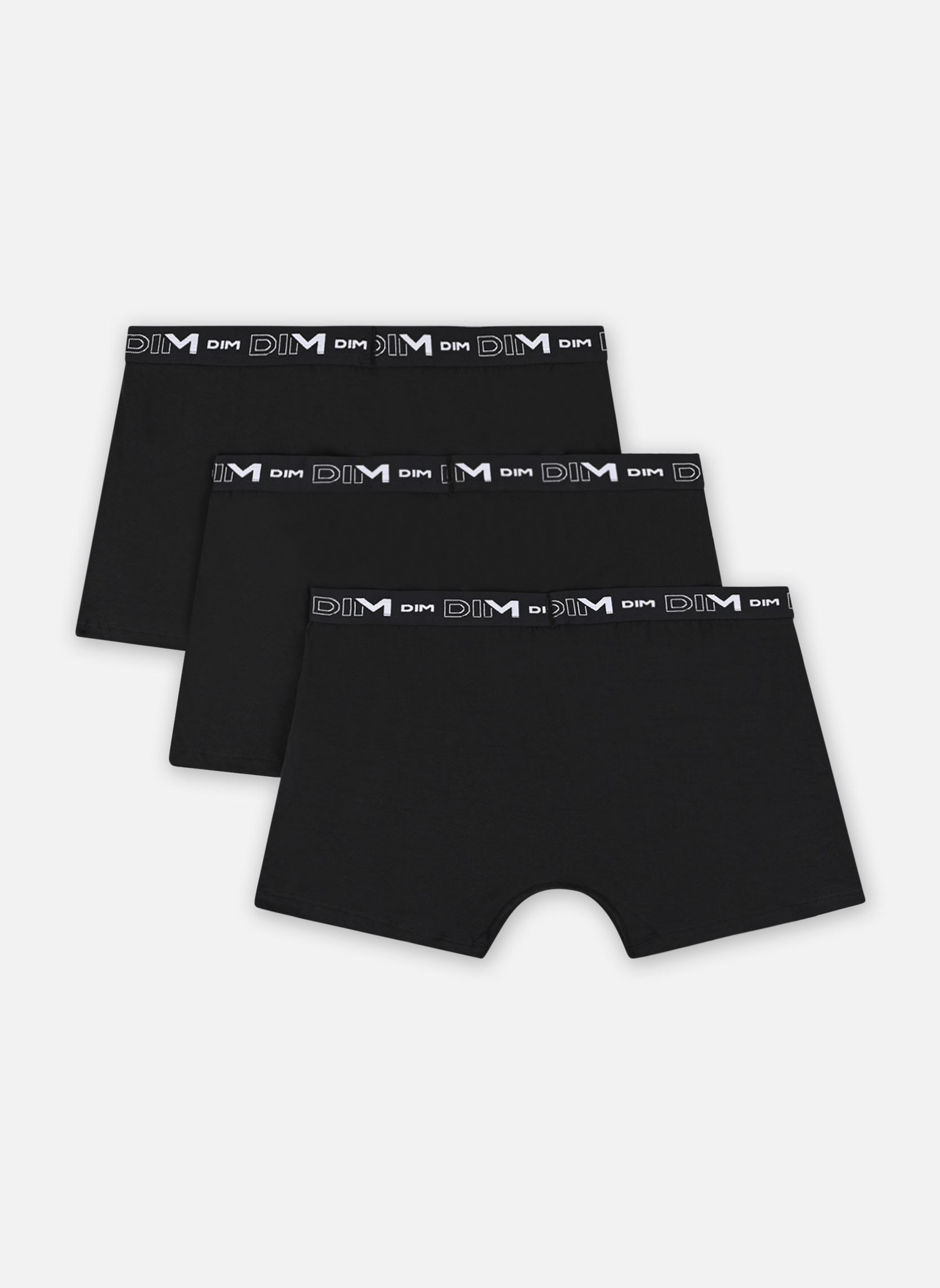Sportunterwäsche Coton Stretch Boxers X3 herren schwarz Dim Sportunterwäsche Coton Stretch Boxers X3 herren schwarz NOIR