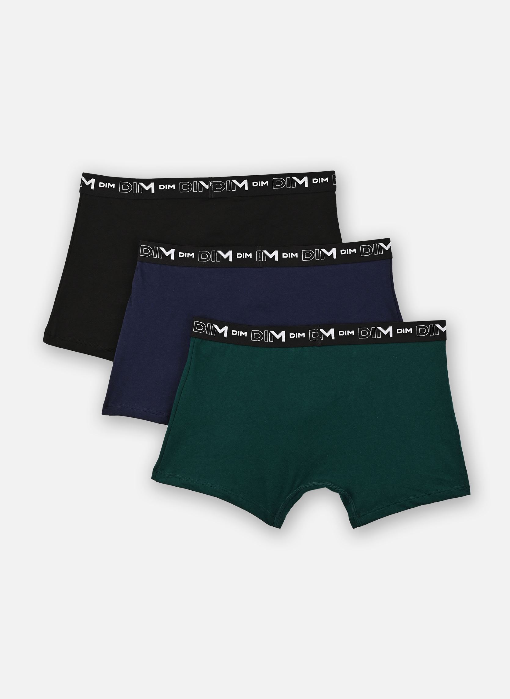 Boxers Coton Stretch Boxers X3 homme noir Dim Boxers Coton Stretch Boxers X3 homme noir B3A_NR/VT.T