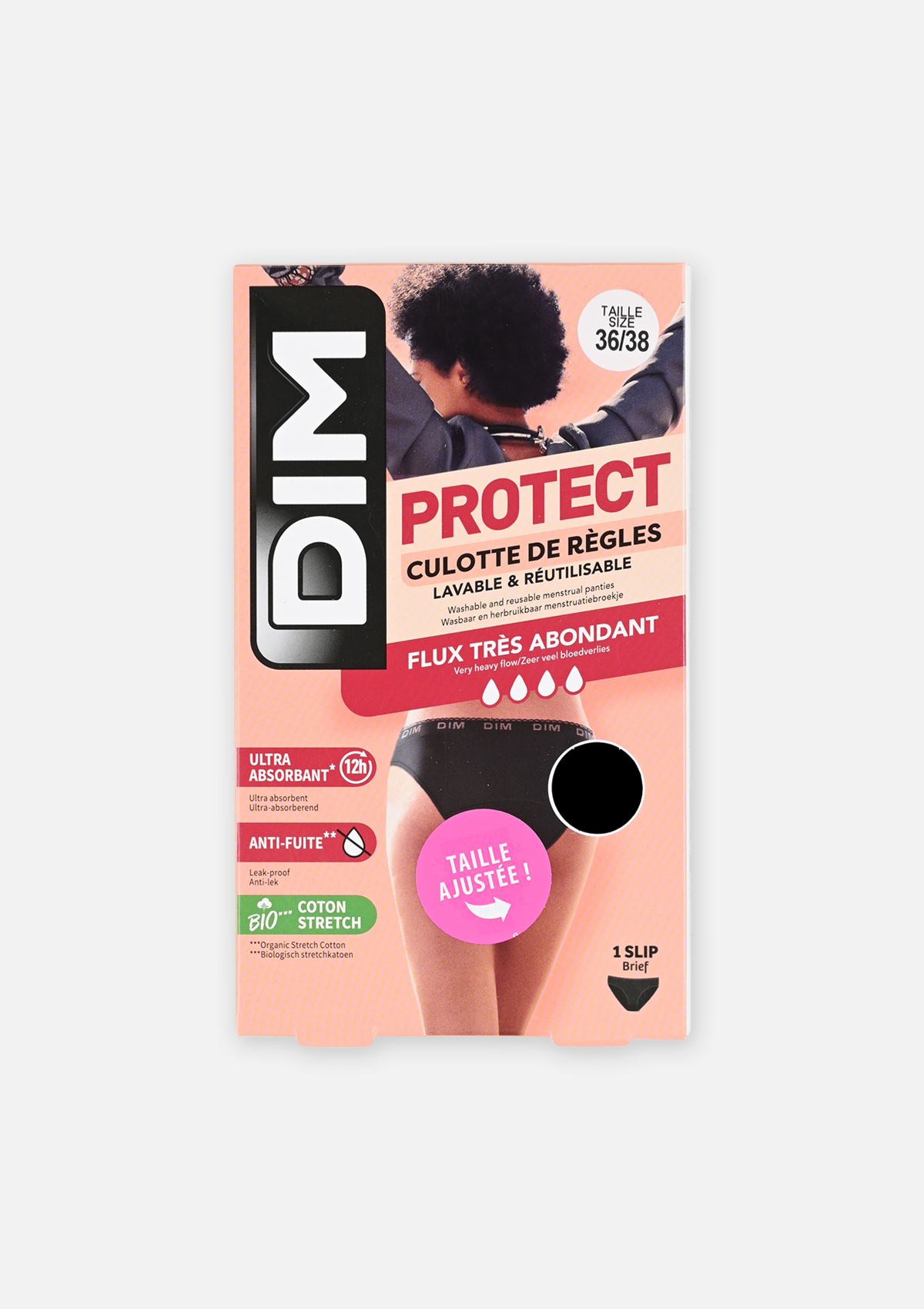 Shortys Protect Brief Heavy Flow X2 femme noir Dim Shortys Protect Brief Heavy Flow X2 femme noir Noir
