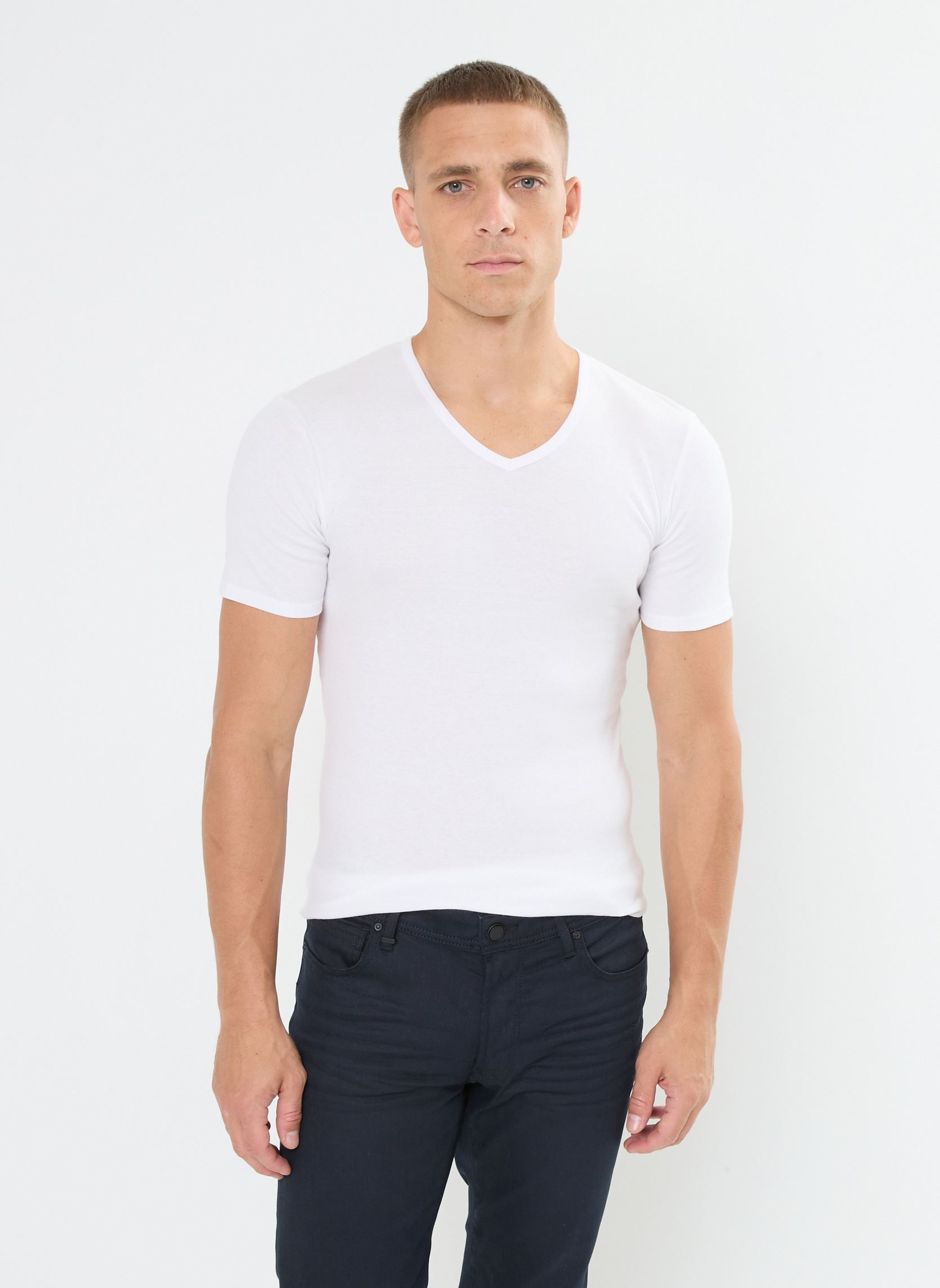 Vêtements Dim Ecodim T Shirt Col V X2 pour Accessoires