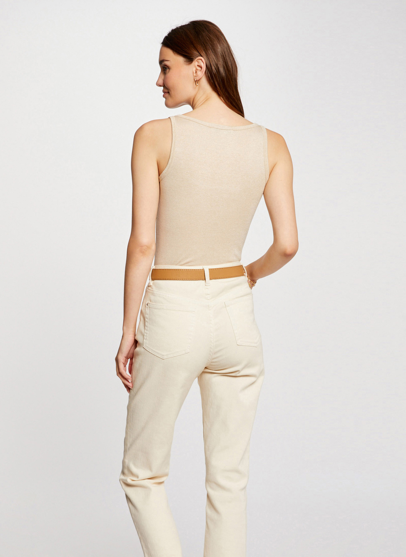 Tops 241-DIDO1 femme beige Morgan Tops 241-DIDO1 femme beige Beige