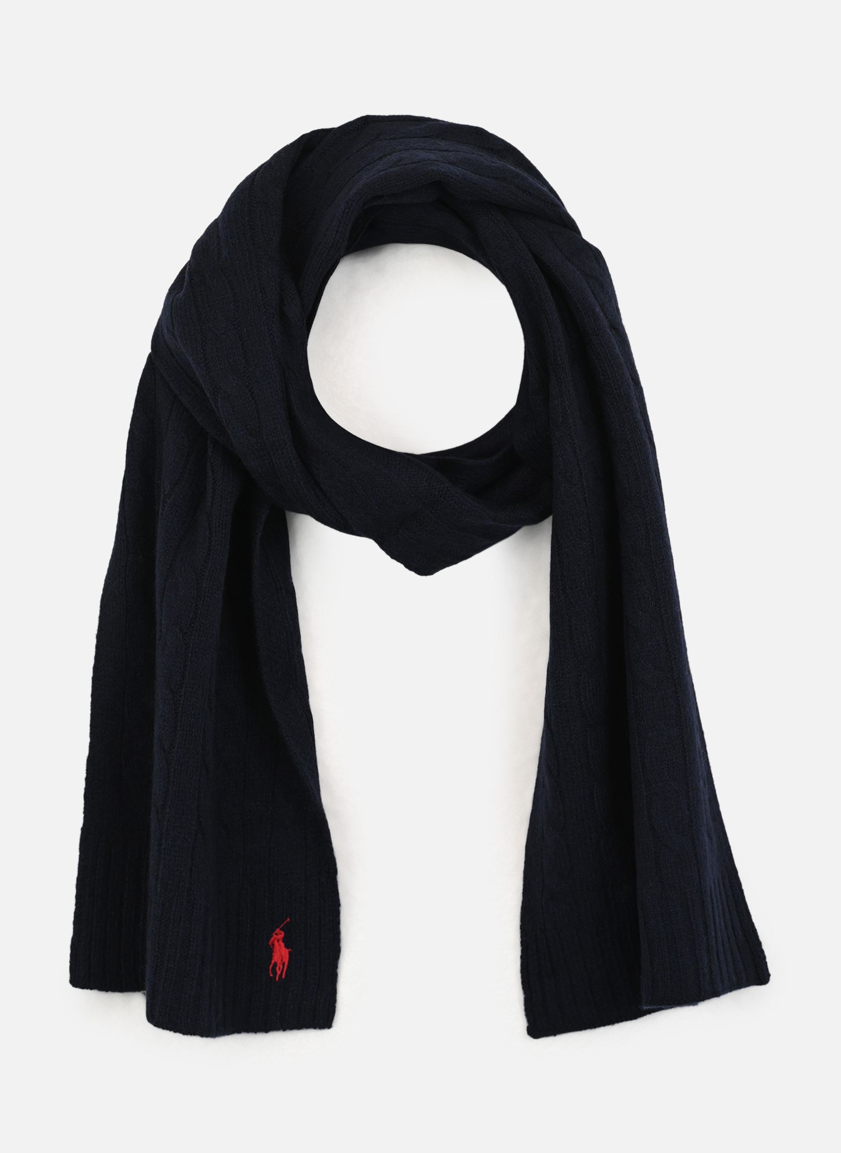 Sjaals Wl Cshmr Csf-Scarf-Oblong dames blauw Polo Ralph Lauren Sjaals Wl Cshmr Csf-Scarf-Oblong dames blauw HUNTER NAVY