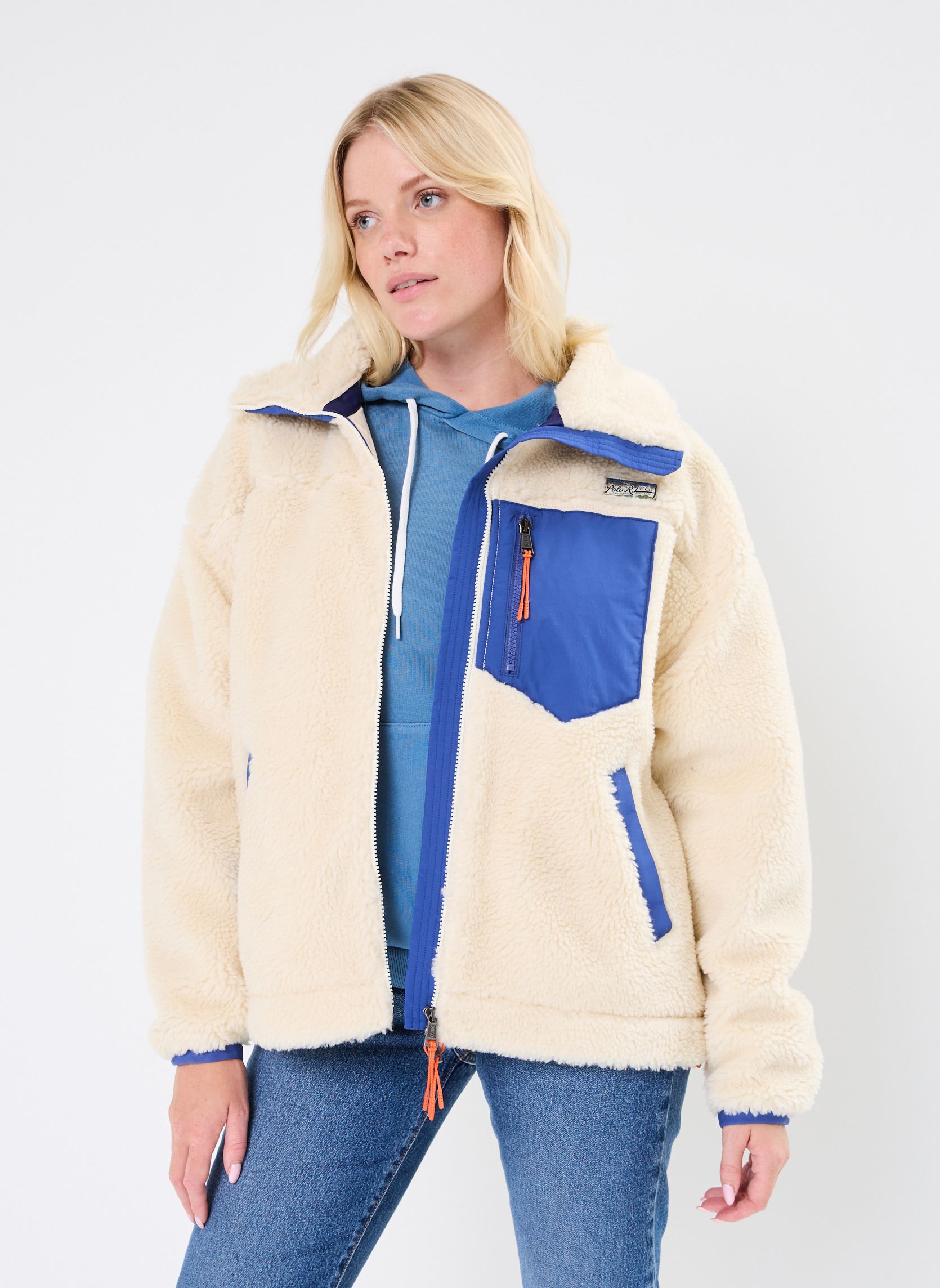 Chalecos Rlxd Hp Fz-Long Sleeve-Full Zip mujer blanco Polo Ralph Lauren Chalecos Rlxd Hp Fz-Long Sleeve-Full Zip mujer blanco WINTER CREAM