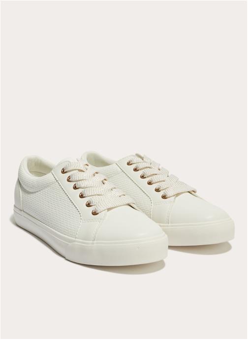 Cache Cache Baskets basses CHOBASFRISE3 femme blanc
