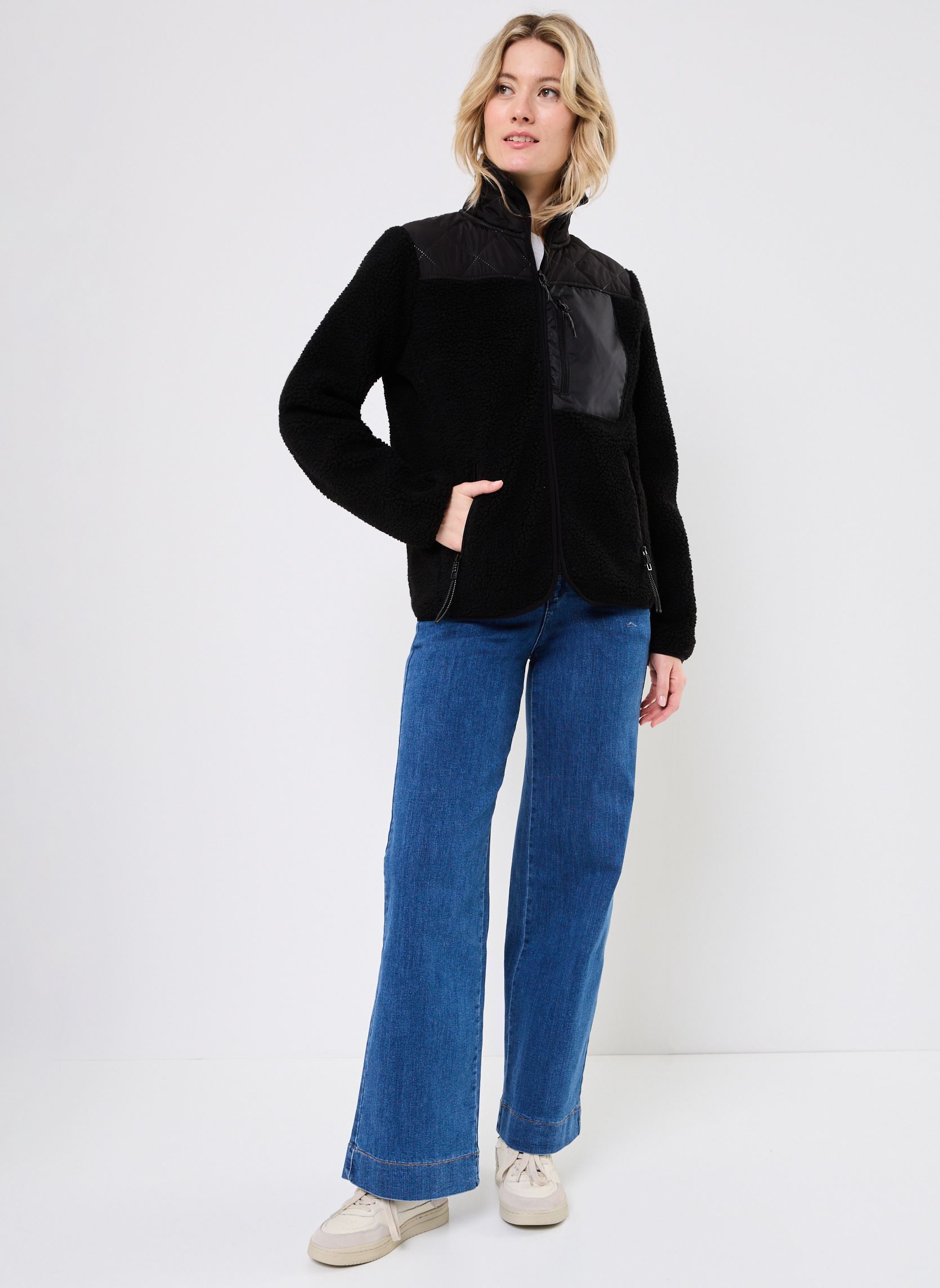 Pile JCBERRI JACKET 6 donna nero The Jogg Concept Pile JCBERRI JACKET 6 donna nero BLACK