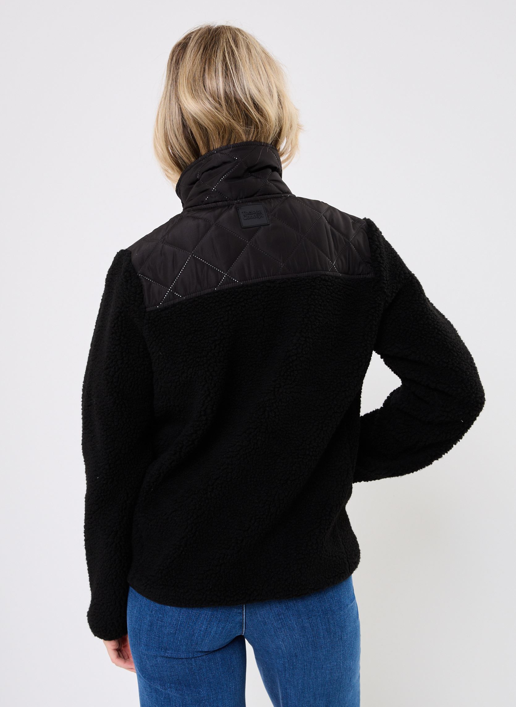 Pile JCBERRI JACKET 6 donna nero The Jogg Concept Pile JCBERRI JACKET 6 donna nero BLACK