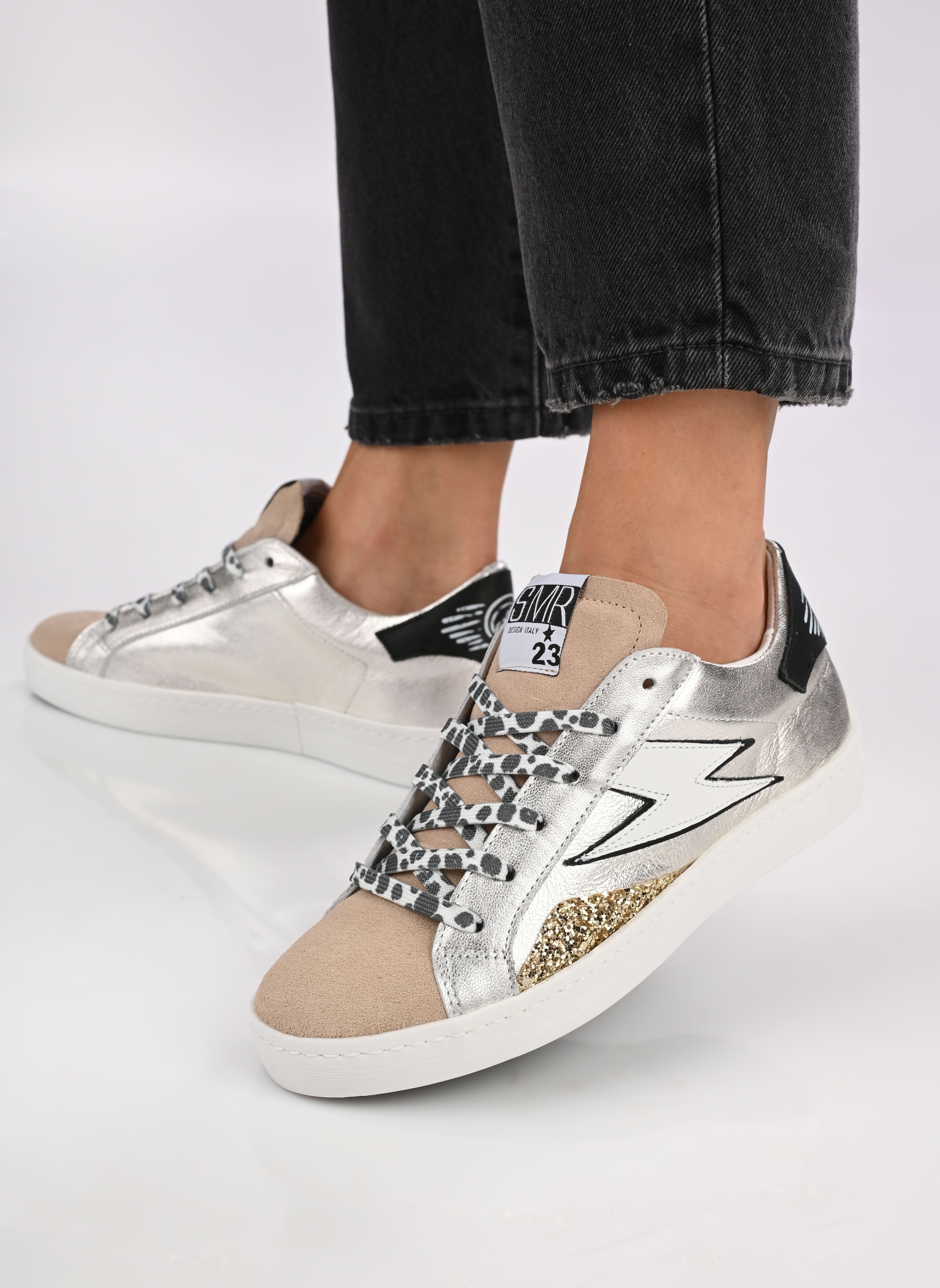 Baskets Larry femme argent Semerdjian Baskets Larry femme argent A343