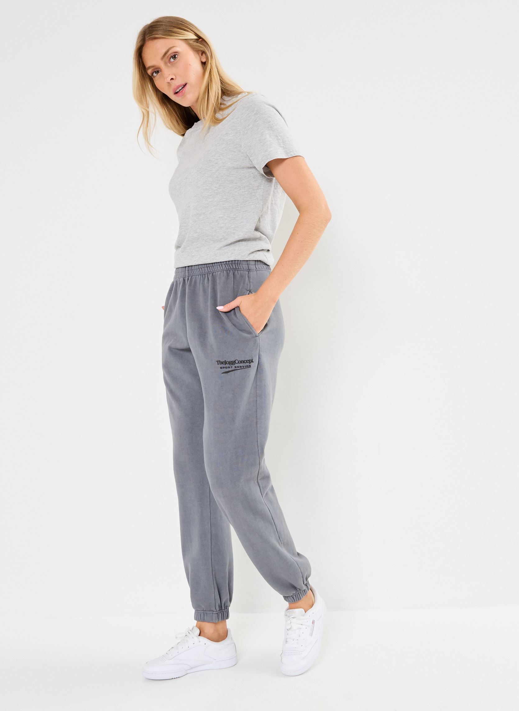 Pantalones de jogging JCRUBI JOGGING PANTS mujer gris The Jogg Concept Pantalones de jogging JCRUBI JOGGING PANTS mujer gris EBONY