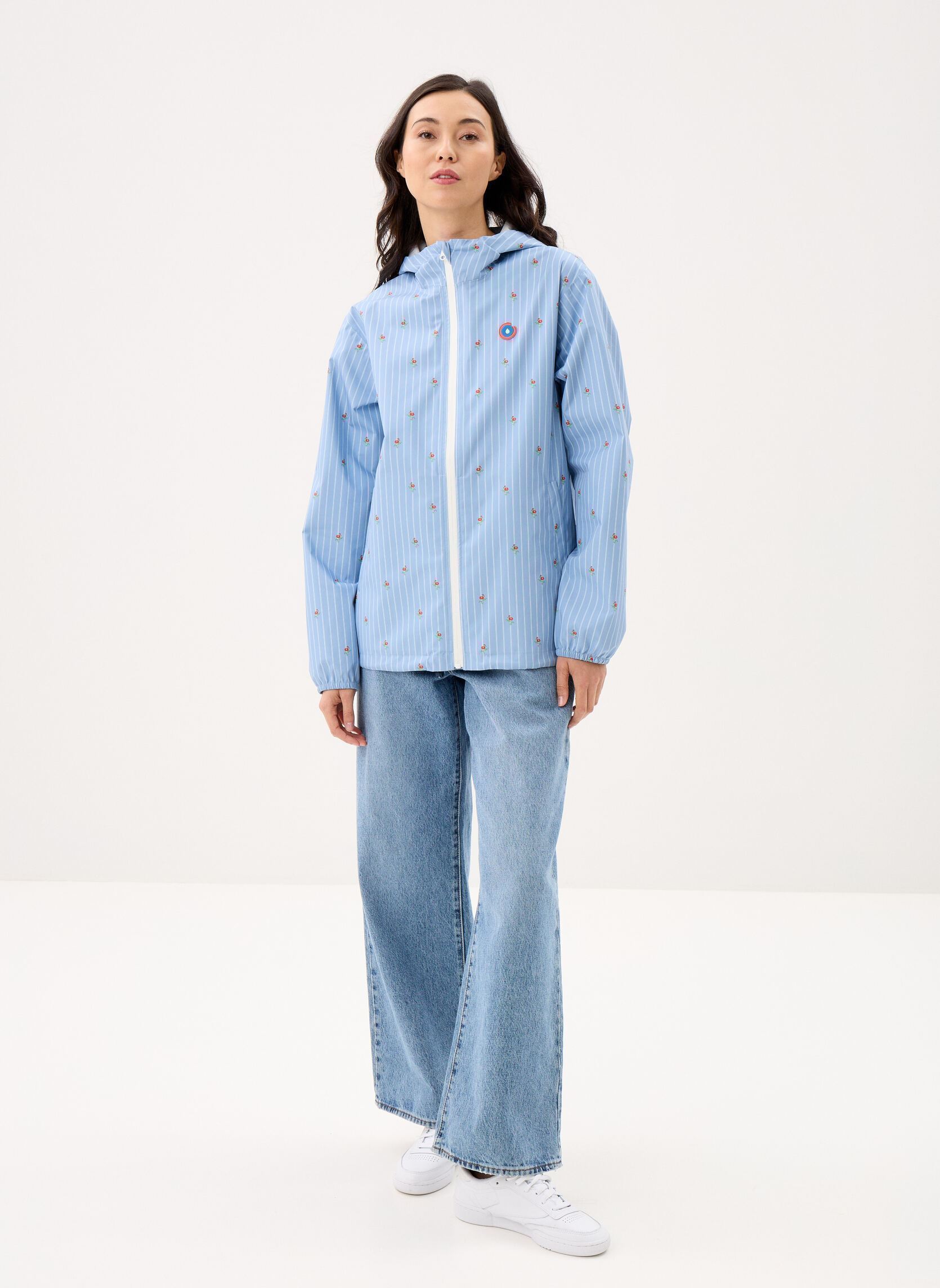 Regenjacken Passy print damen blau FLOTTE Regenjacken Passy print damen blau OXFORD BLEU