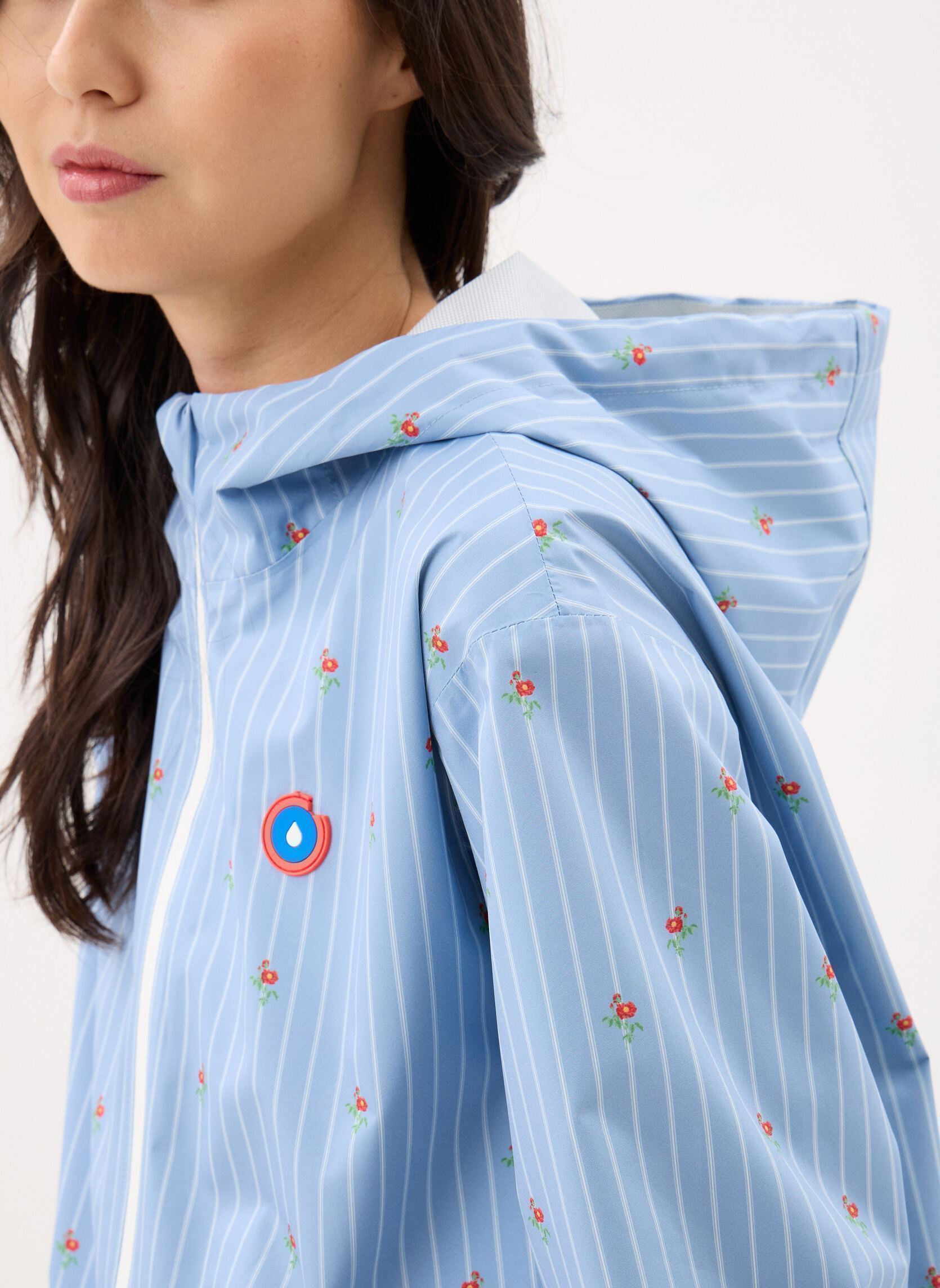 Regenjacken Passy print damen blau FLOTTE Regenjacken Passy print damen blau OXFORD BLEU