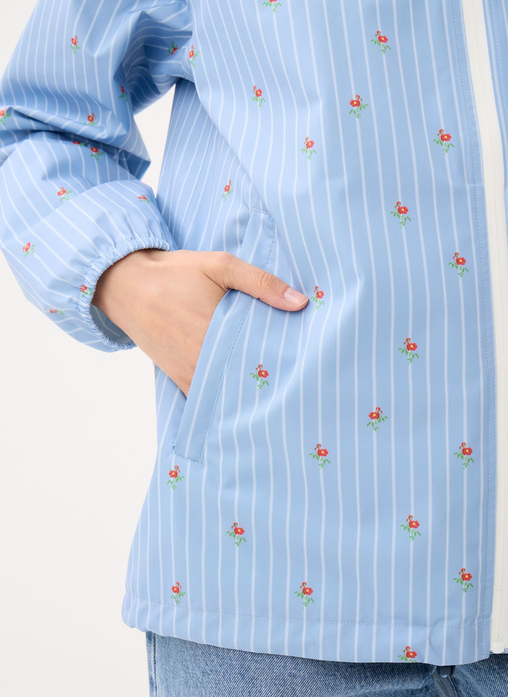 Regenjacken Passy print damen blau FLOTTE Regenjacken Passy print damen blau OXFORD BLEU