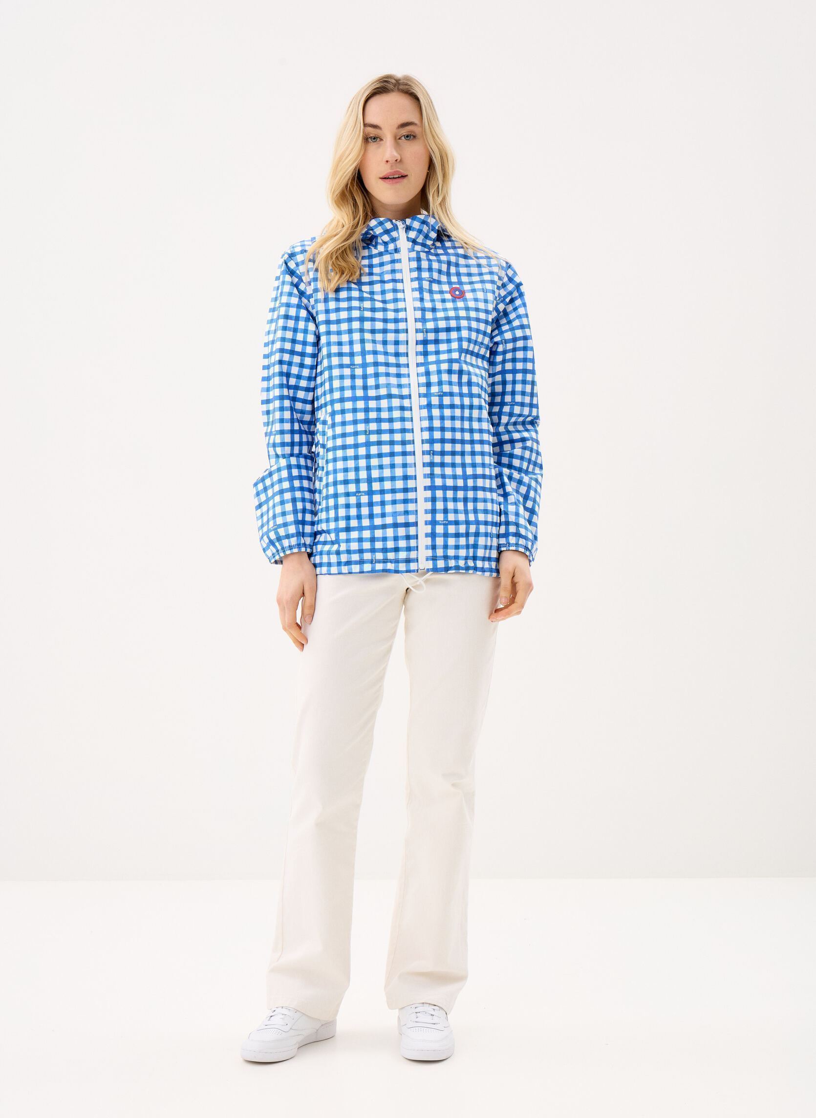 Regenjassen Passy print dames blauw FLOTTE Regenjassen Passy print dames blauw VICHY BLEU