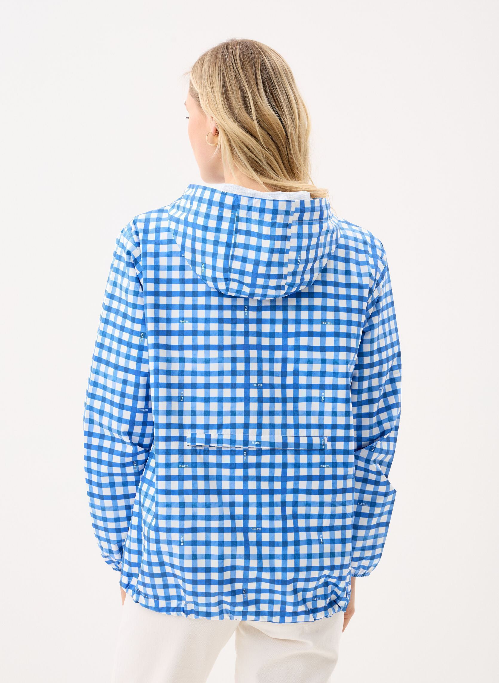 Regenjassen Passy print dames blauw FLOTTE Regenjassen Passy print dames blauw VICHY BLEU