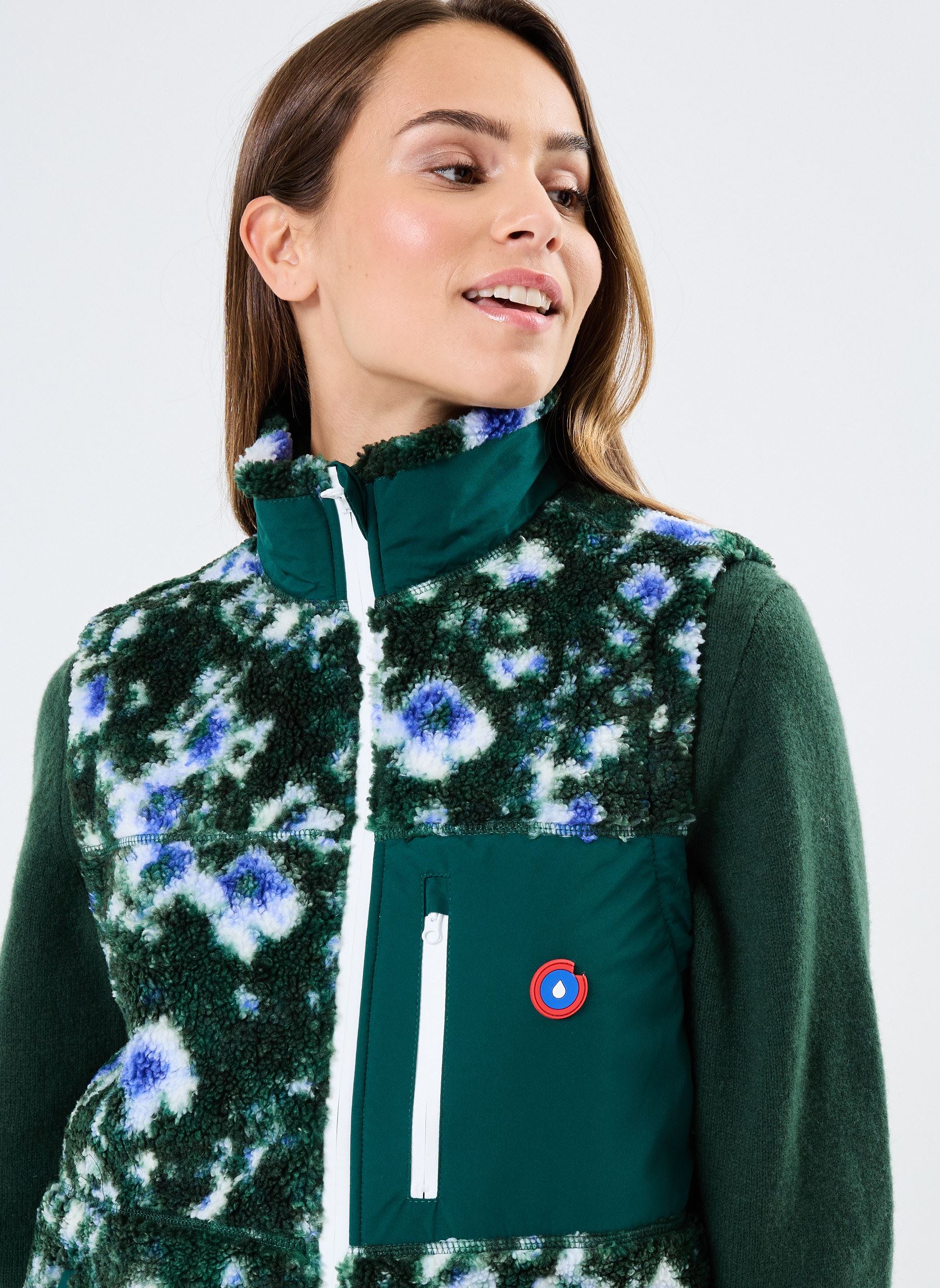 Fleece-Jacken Montsouris damen grün FLOTTE Fleece-Jacken Montsouris damen grün Geranium