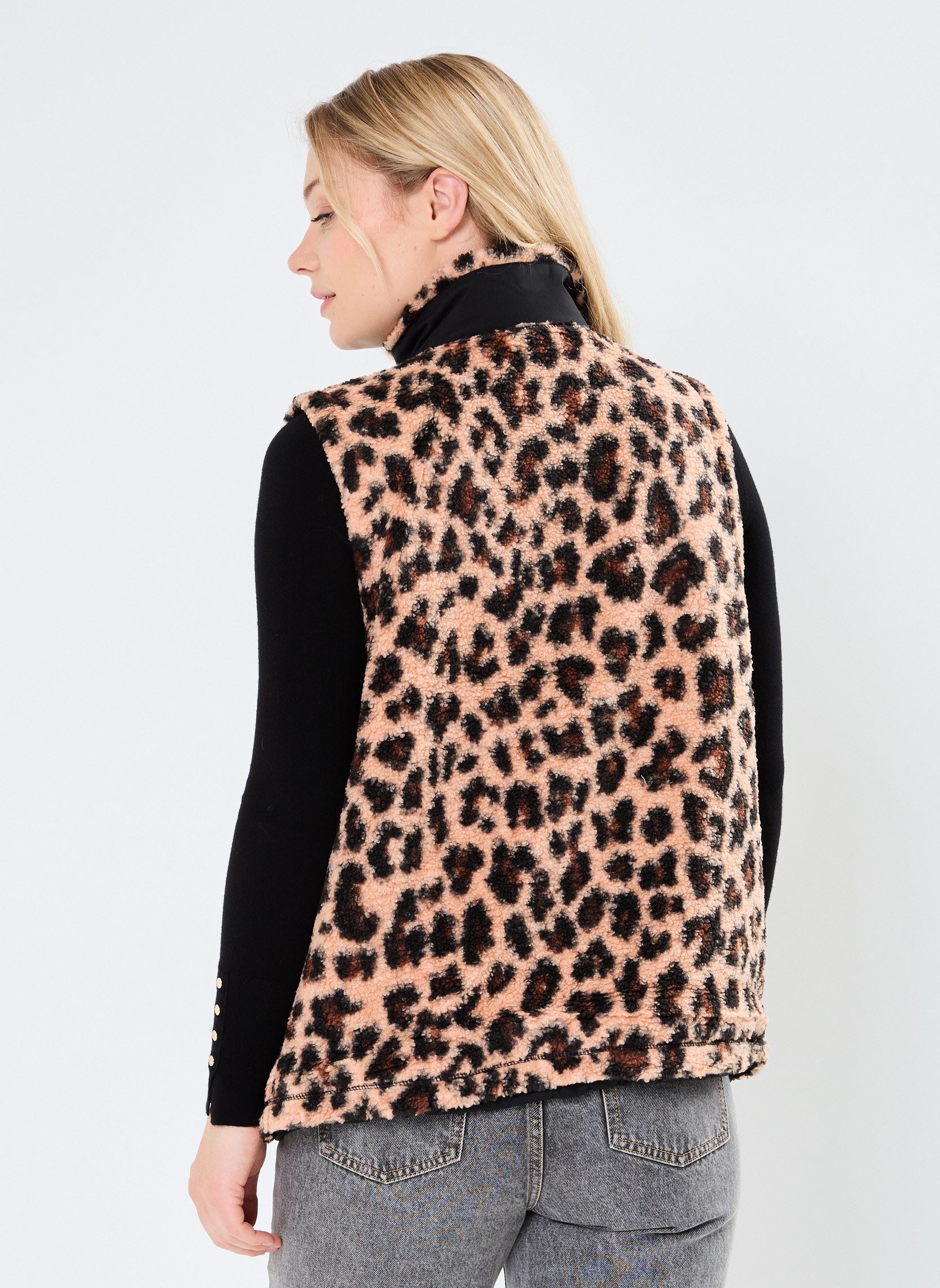 Vestes polaires Montsouris femme marron FLOTTE Vestes polaires Montsouris femme marron LeopardOmbre