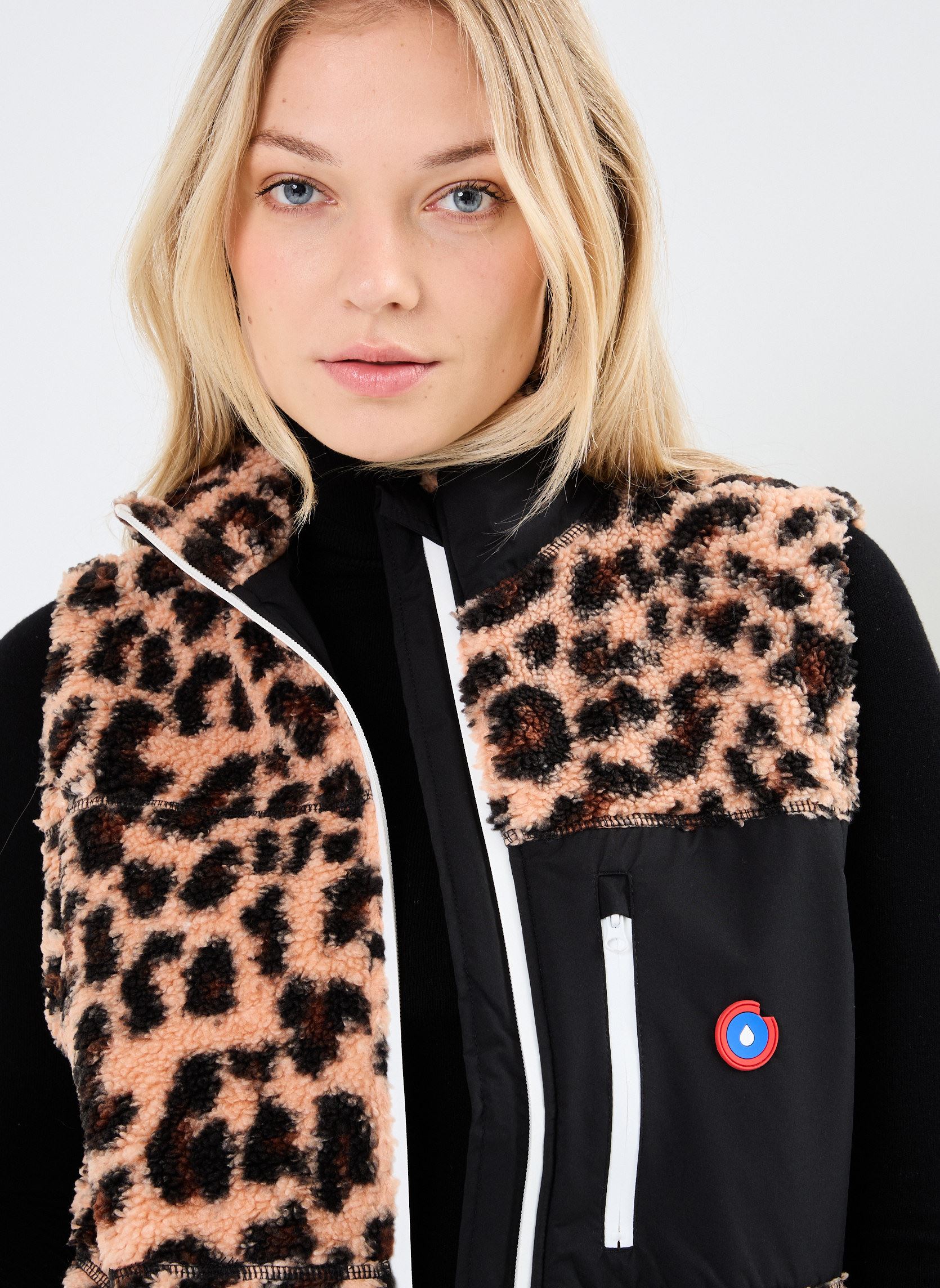 Vestes polaires Montsouris femme marron FLOTTE Vestes polaires Montsouris femme marron LeopardOmbre