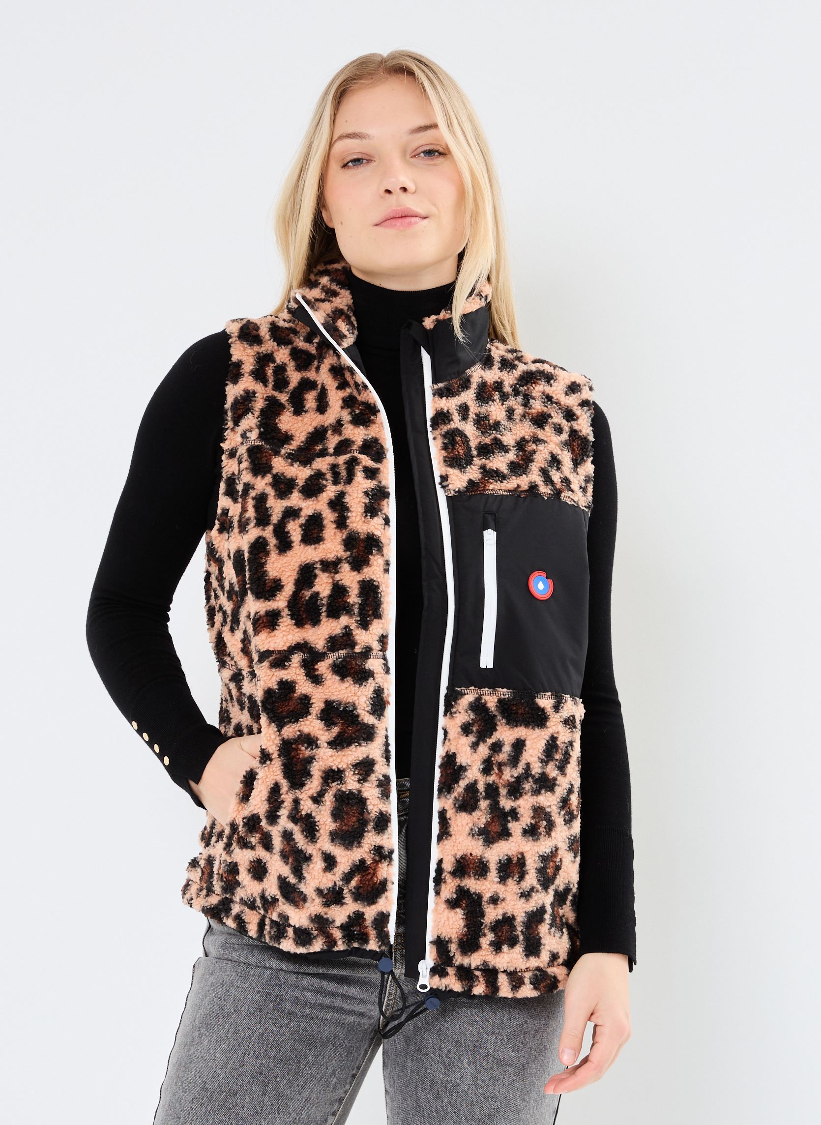 Vestes polaires Montsouris femme marron FLOTTE Vestes polaires Montsouris femme marron LeopardOmbre