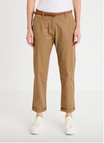 Pantalons droit CHINO-SICO femme jaune