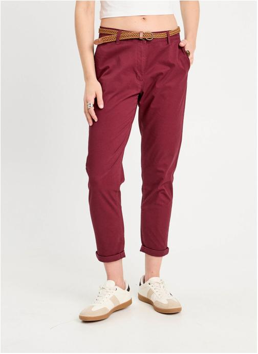 Cache Cache Pantalons droit CHINO-SICO femme bordeaux