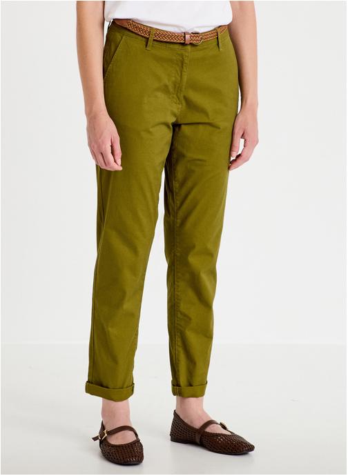 Cache Cache Pantalons droit CHINO-SICO femme vert