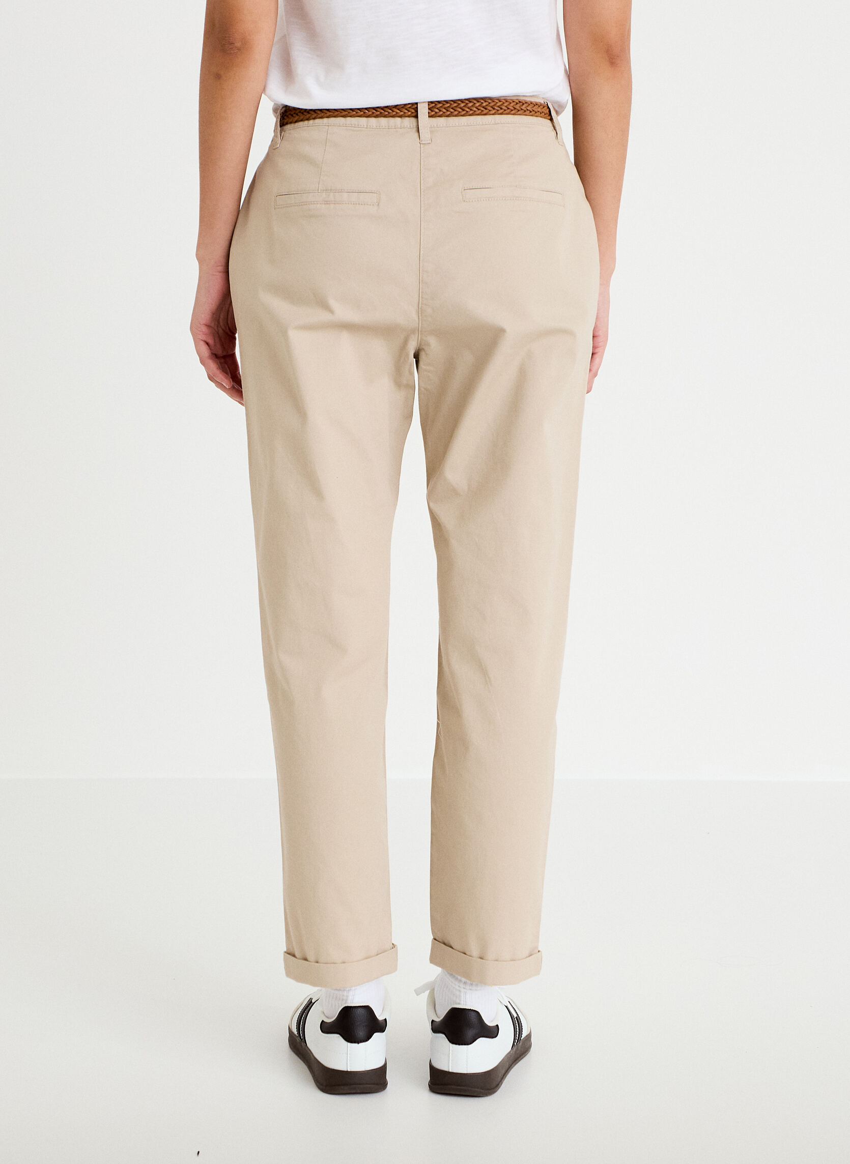 Pantalons droit CHINO-SICO femme beige Cache Cache Pantalons droit CHINO-SICO femme beige Beige