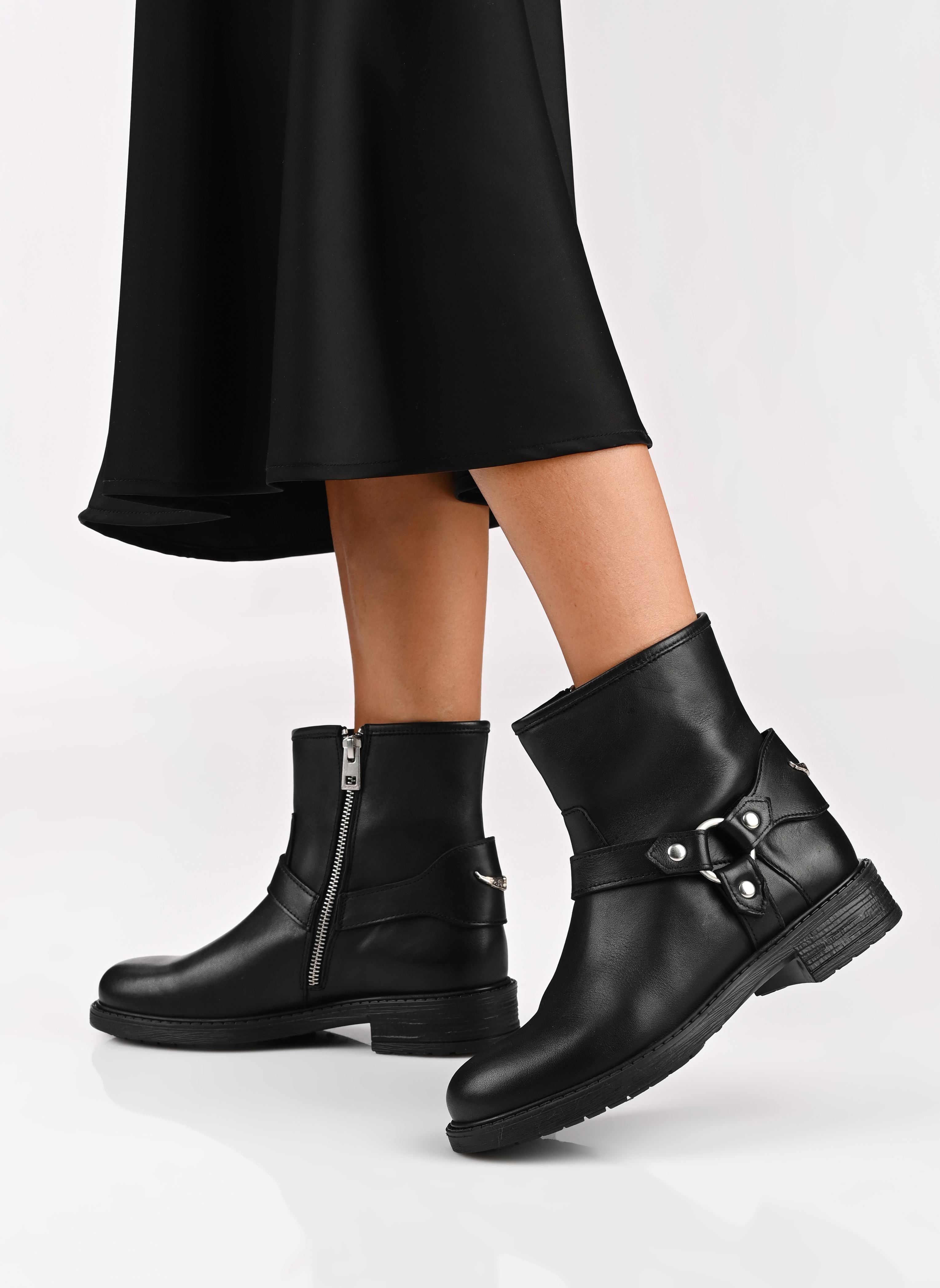 Enkellaarsjes X60249 meisjes zwart Zadig & Voltaire Enkellaarsjes X60249 meisjes zwart Black