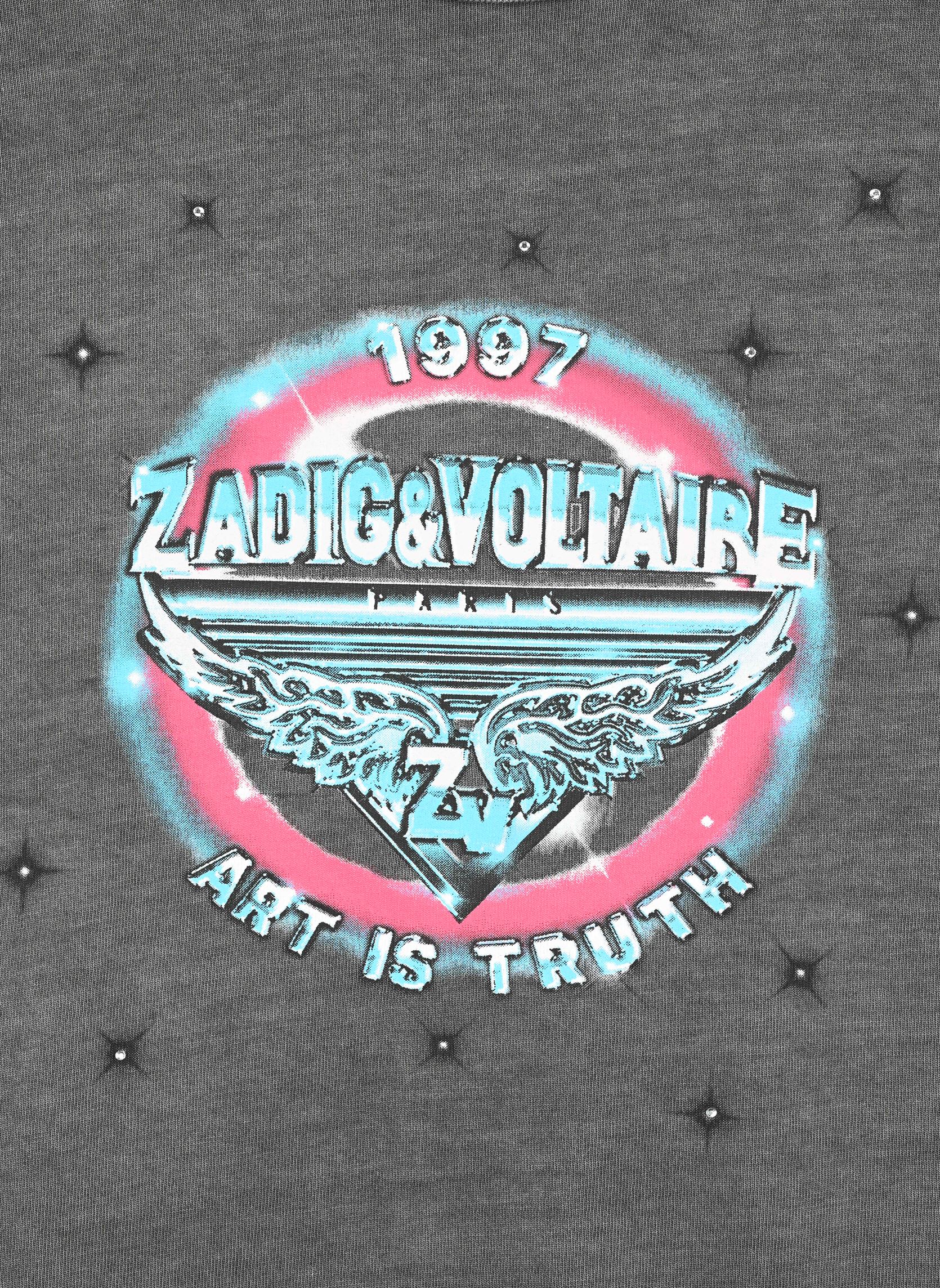 Kurzarm-T-Shirts X60233 mädchen schwarz Zadig & Voltaire Kurzarm-T-Shirts X60233 mädchen schwarz BLACK